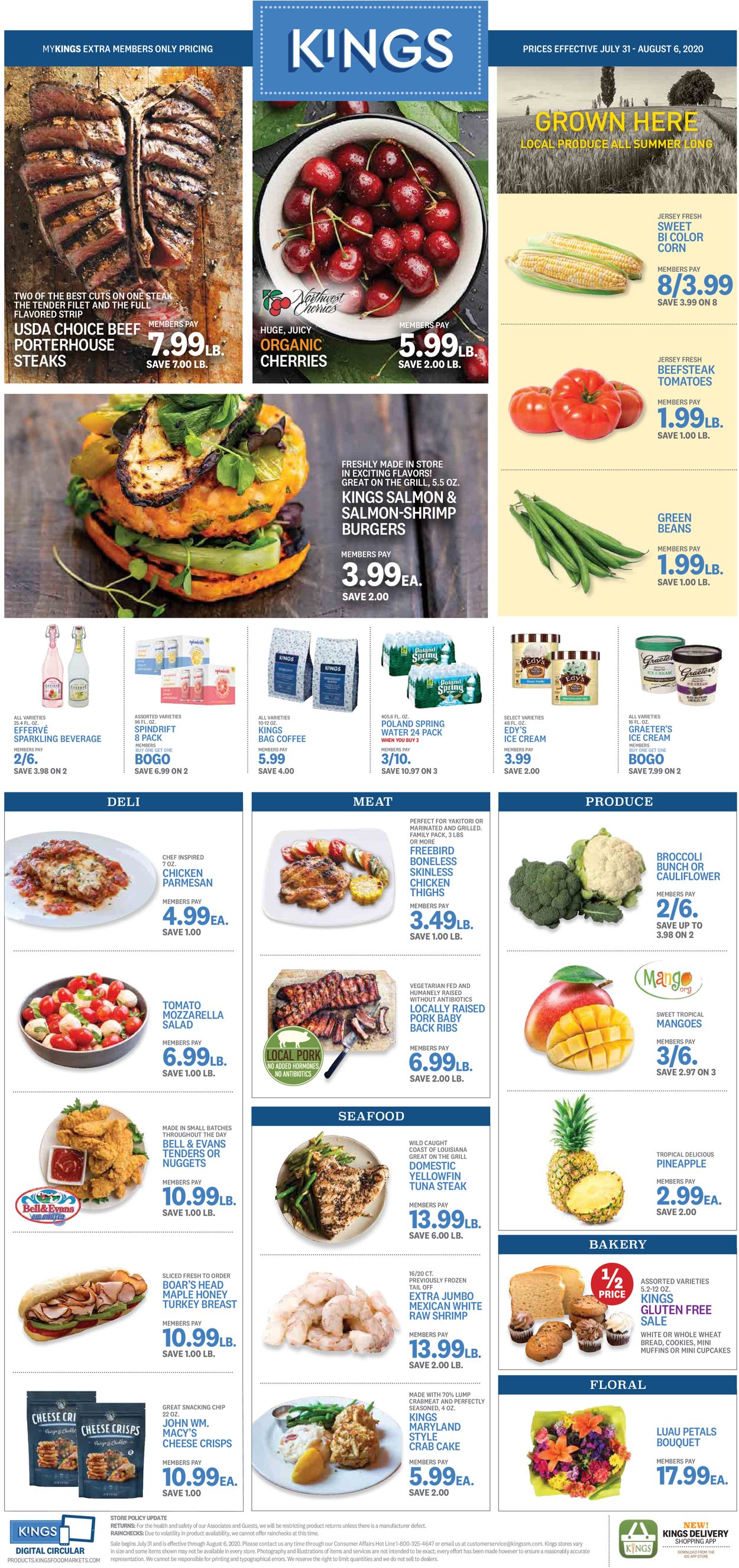Kings Food Markets Weekly Ad Circular - valid 07/31-08/06/2020