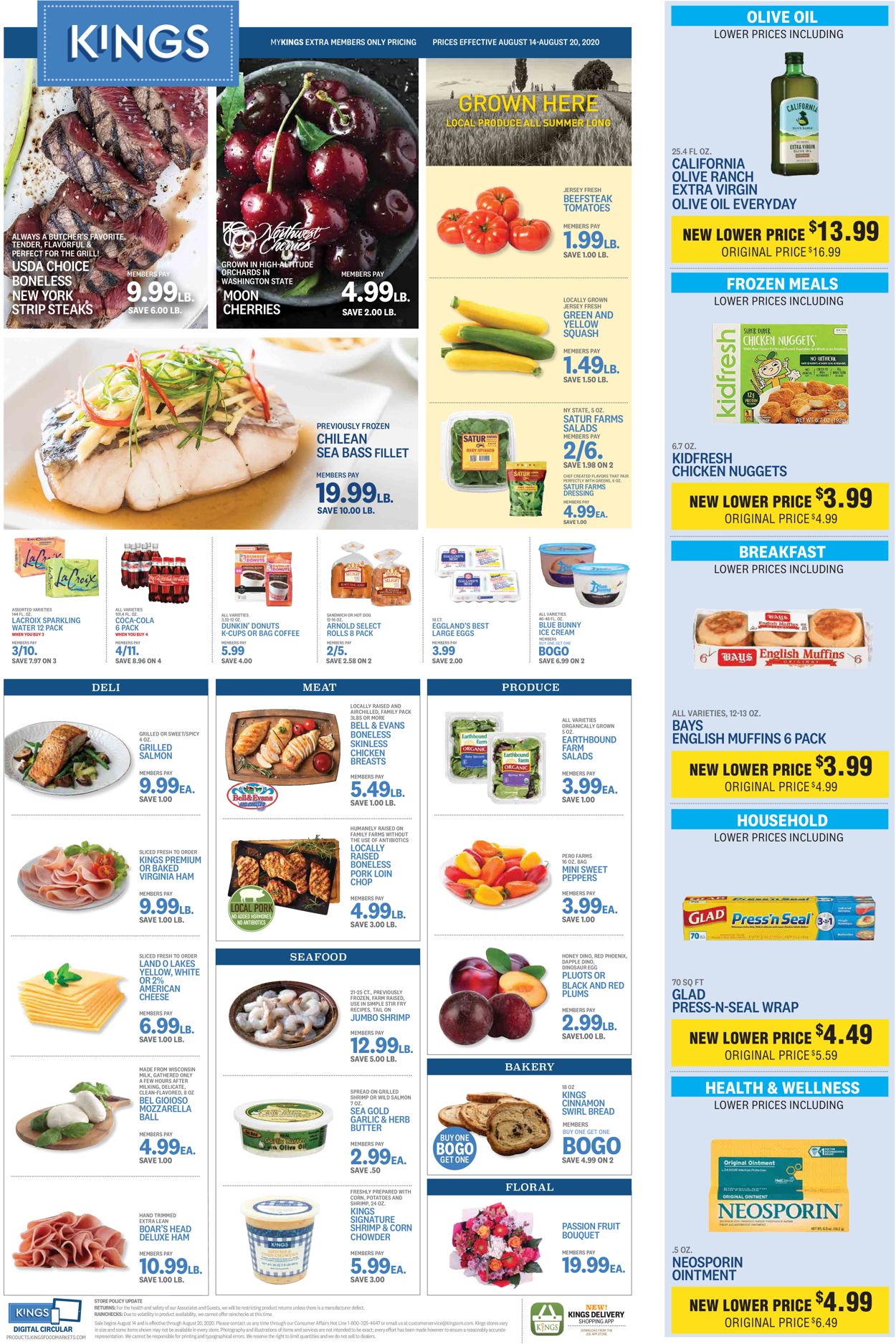 Kings Food Markets Weekly Ad Circular - valid 08/14-08/20/2020