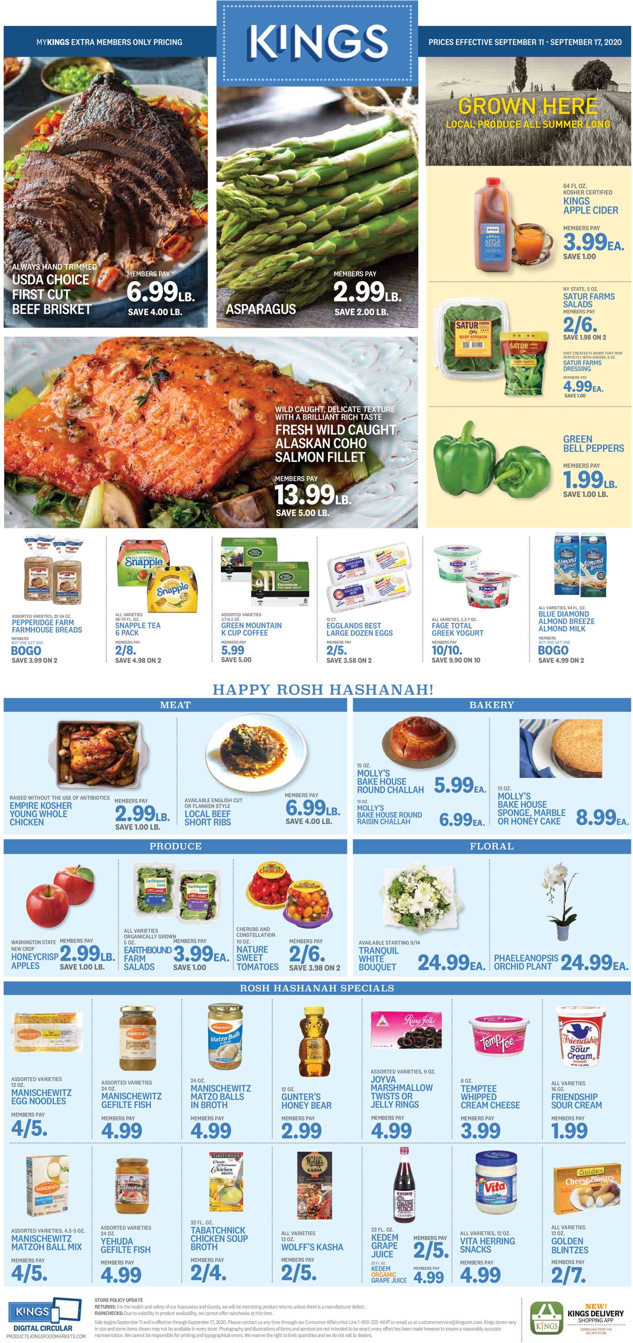 Kings Food Markets Weekly Ad Circular - valid 09/11-09/17/2020
