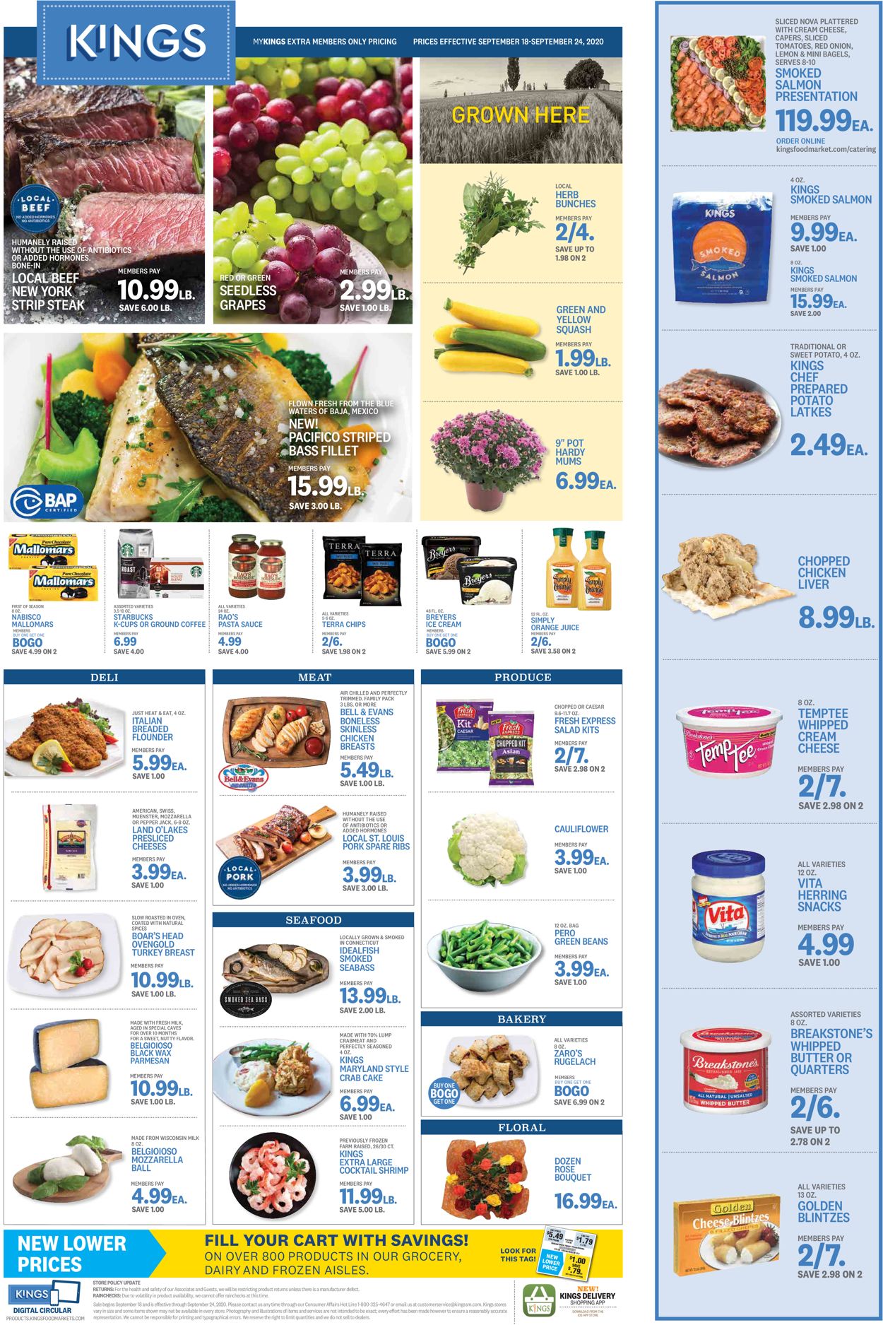 Kings Food Markets Weekly Ad Circular - valid 09/18-09/24/2020