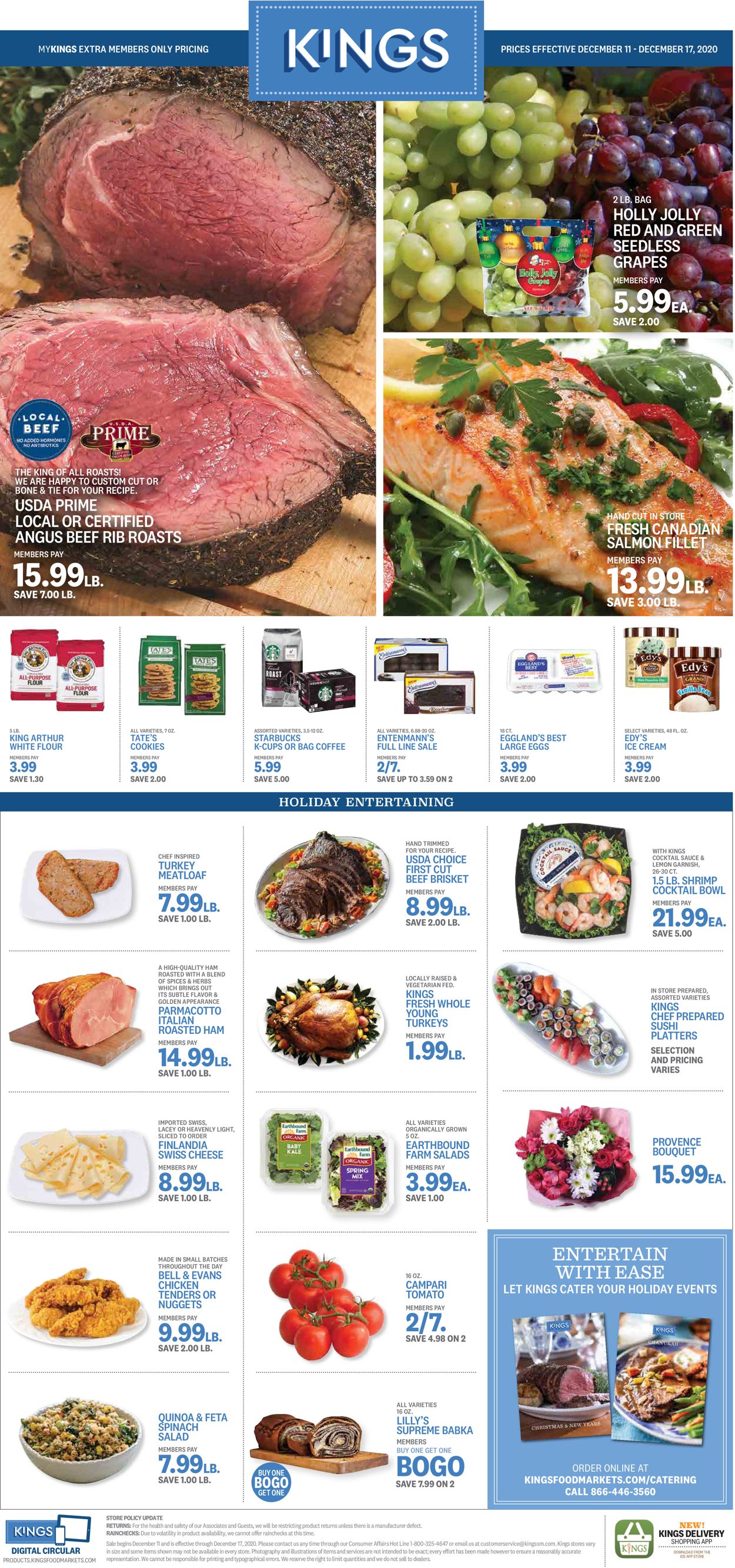Kings Food Markets Weekly Ad Circular - valid 12/11-12/17/2020