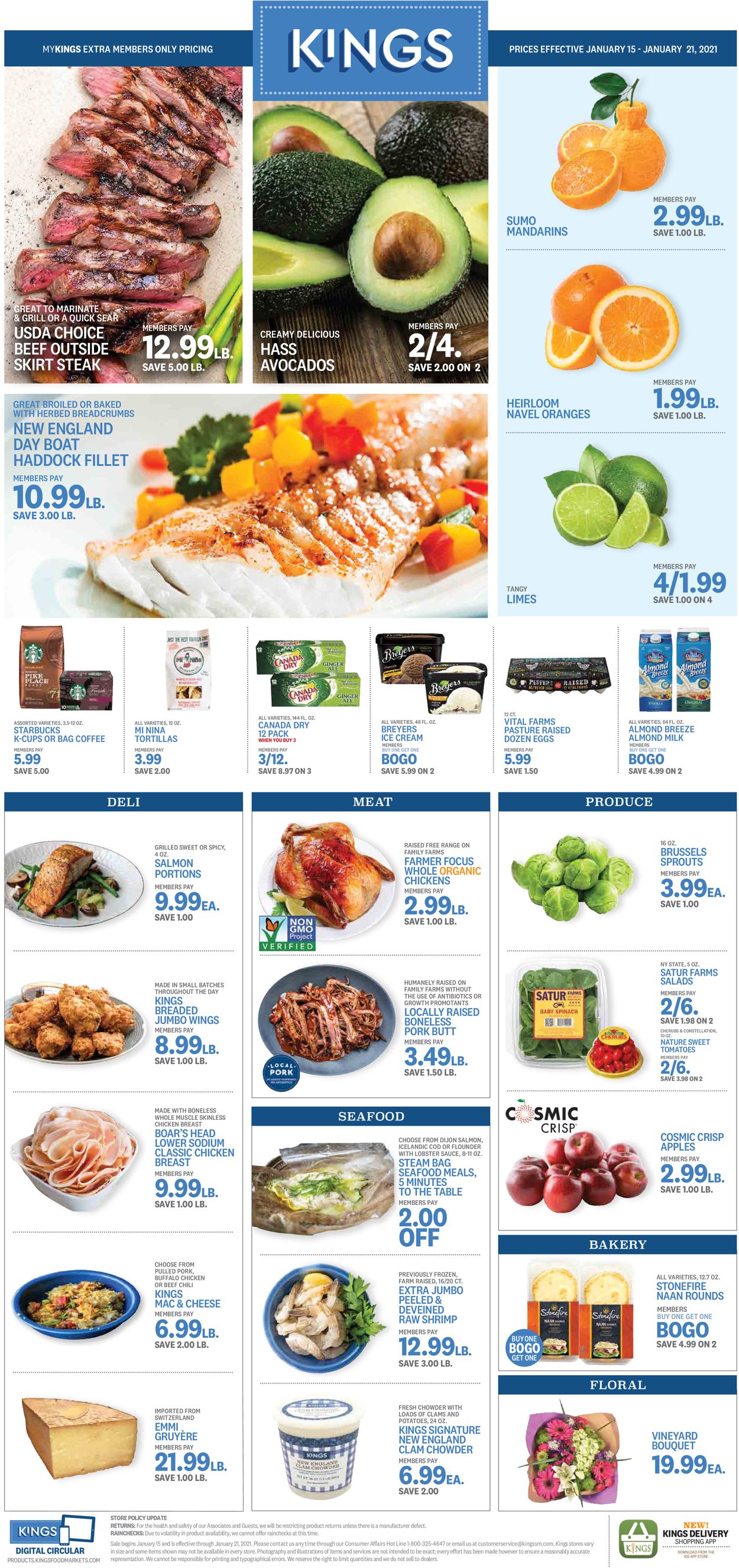 Kings Food Markets Weekly Ad Circular - valid 01/15-01/21/2021