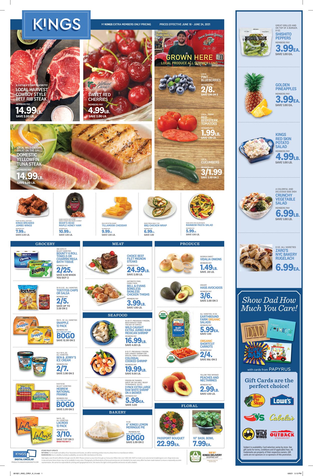 Kings Food Markets Weekly Ad Circular - valid 06/18-06/24/2021