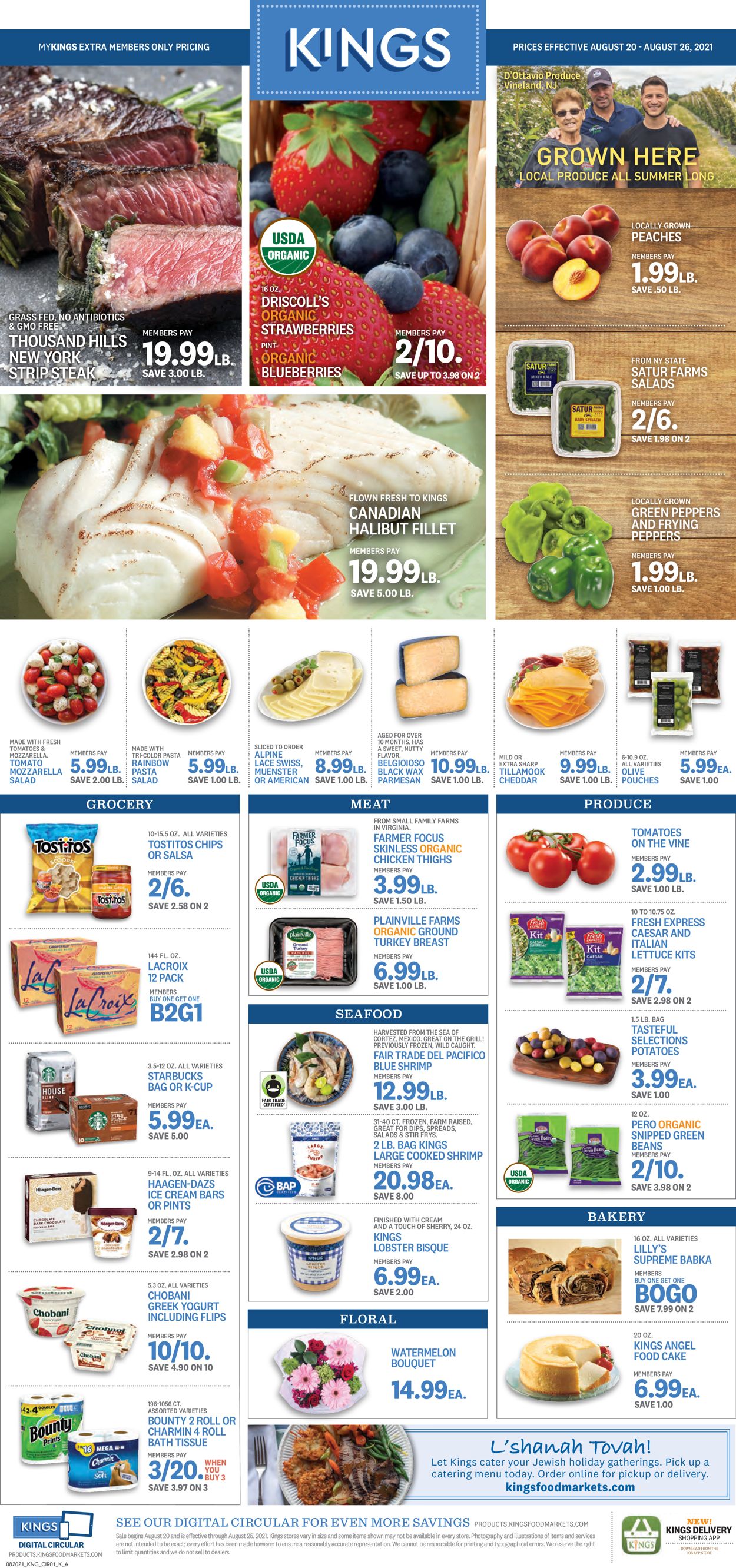 Kings Food Markets Weekly Ad Circular - valid 08/20-08/26/2021