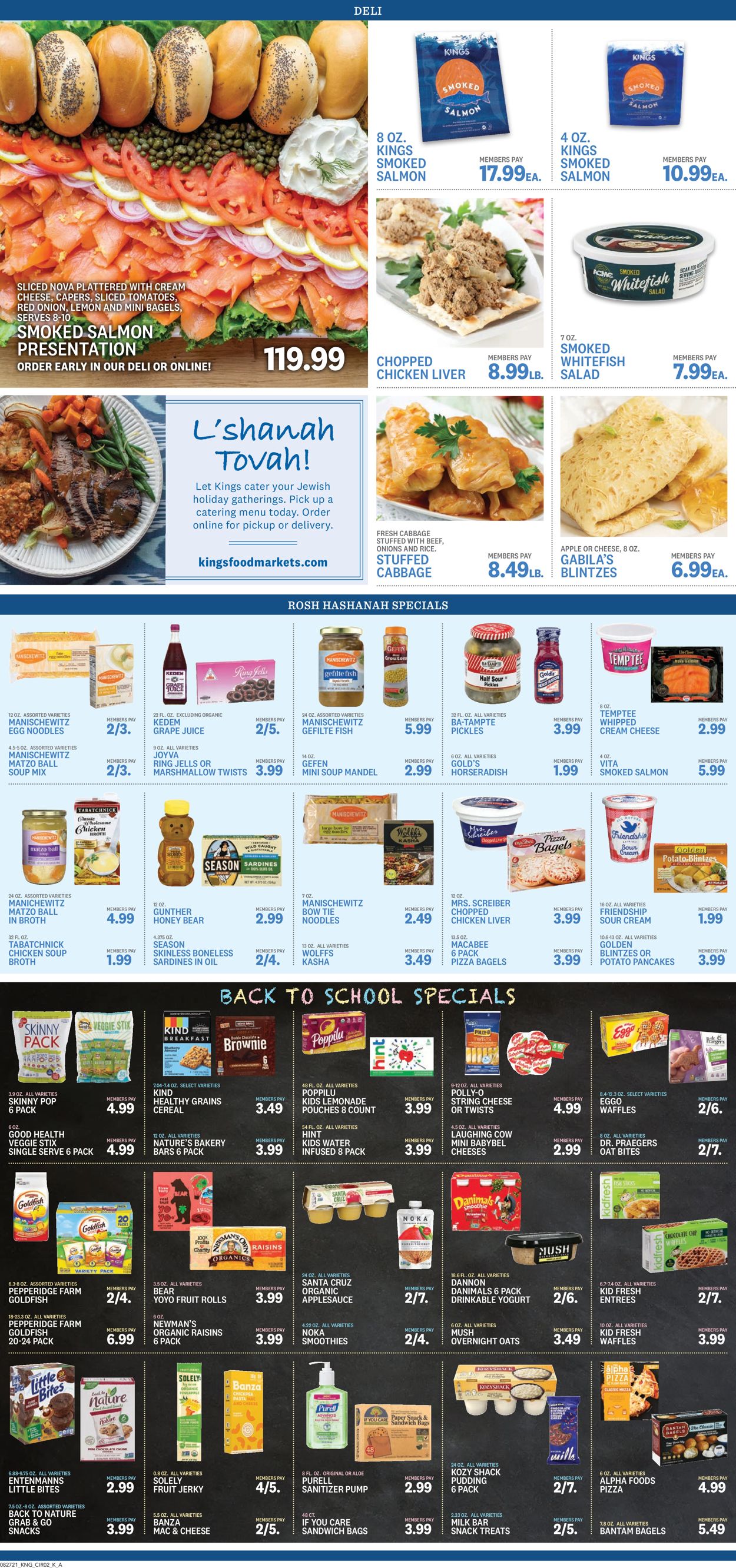 Kings Food Markets Weekly Ad Circular - valid 08/27-09/02/2021 (Page 2)