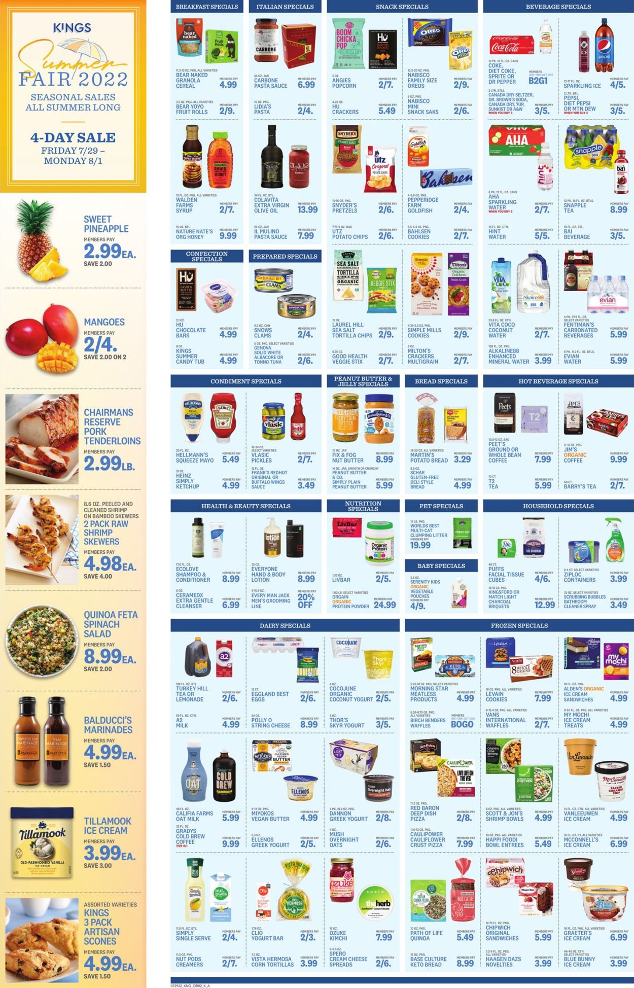 Kings Food Markets Weekly Ad Circular - valid 07/29-08/04/2022 (Page 2)
