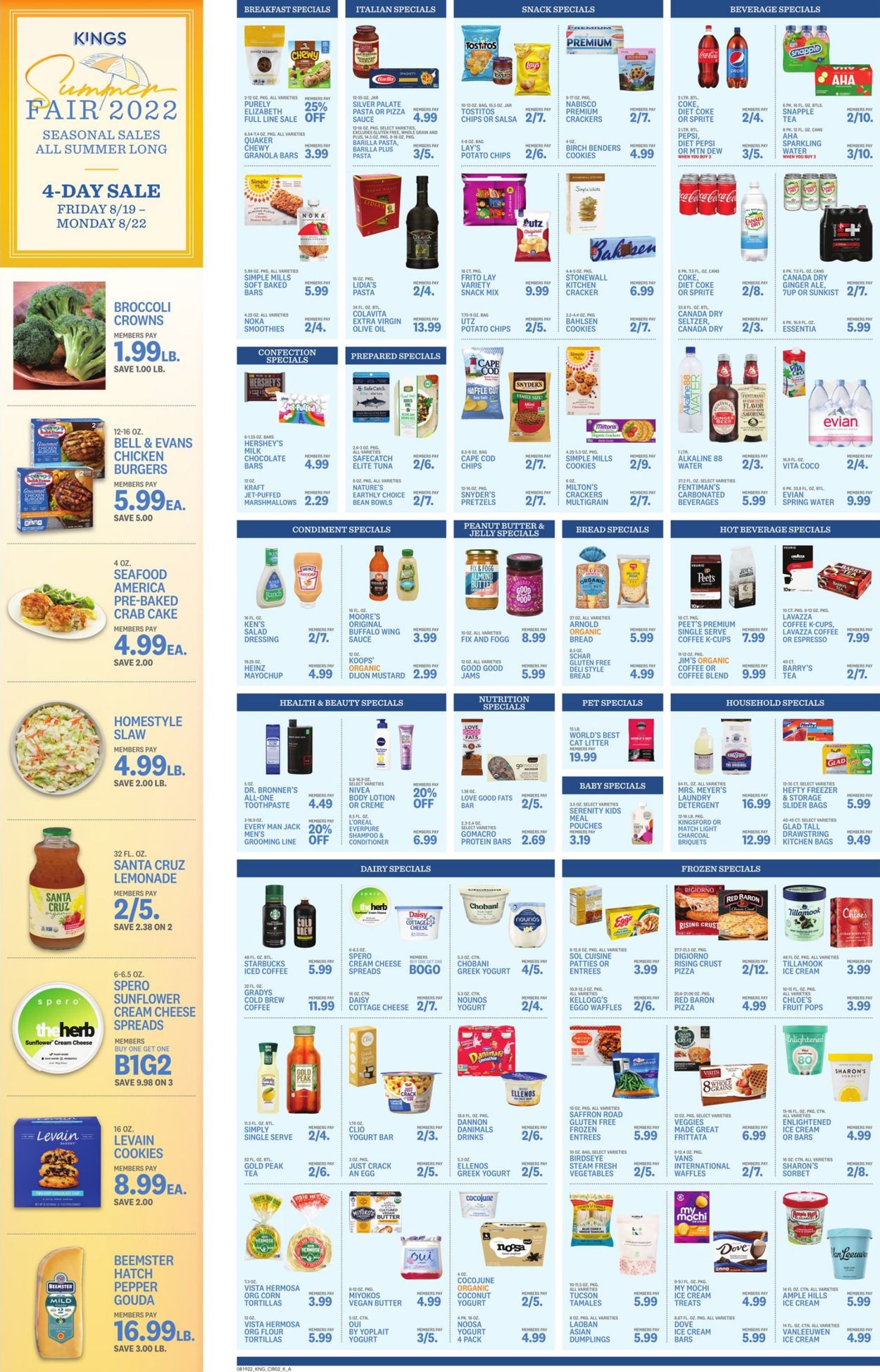Kings Food Markets Weekly Ad Circular - valid 08/19-08/25/2022 (Page 2)
