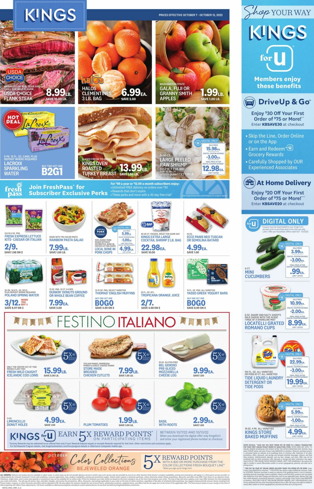 Kings Food Markets Weekly Ad Circular - valid 10/07-10/13/2022