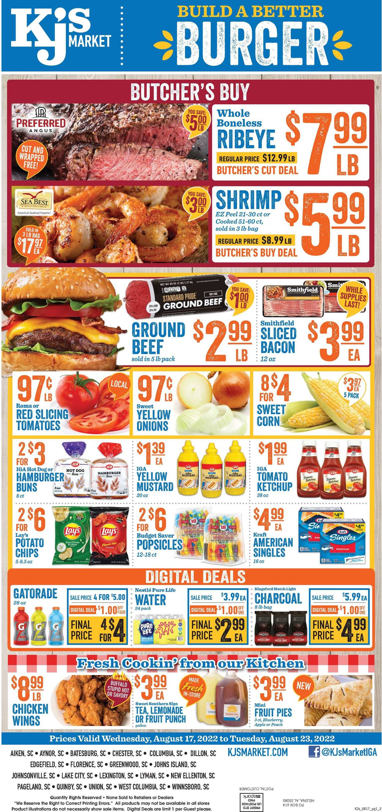 KJ´s Market Weekly Ad Circular - valid 08/17-08/23/2022