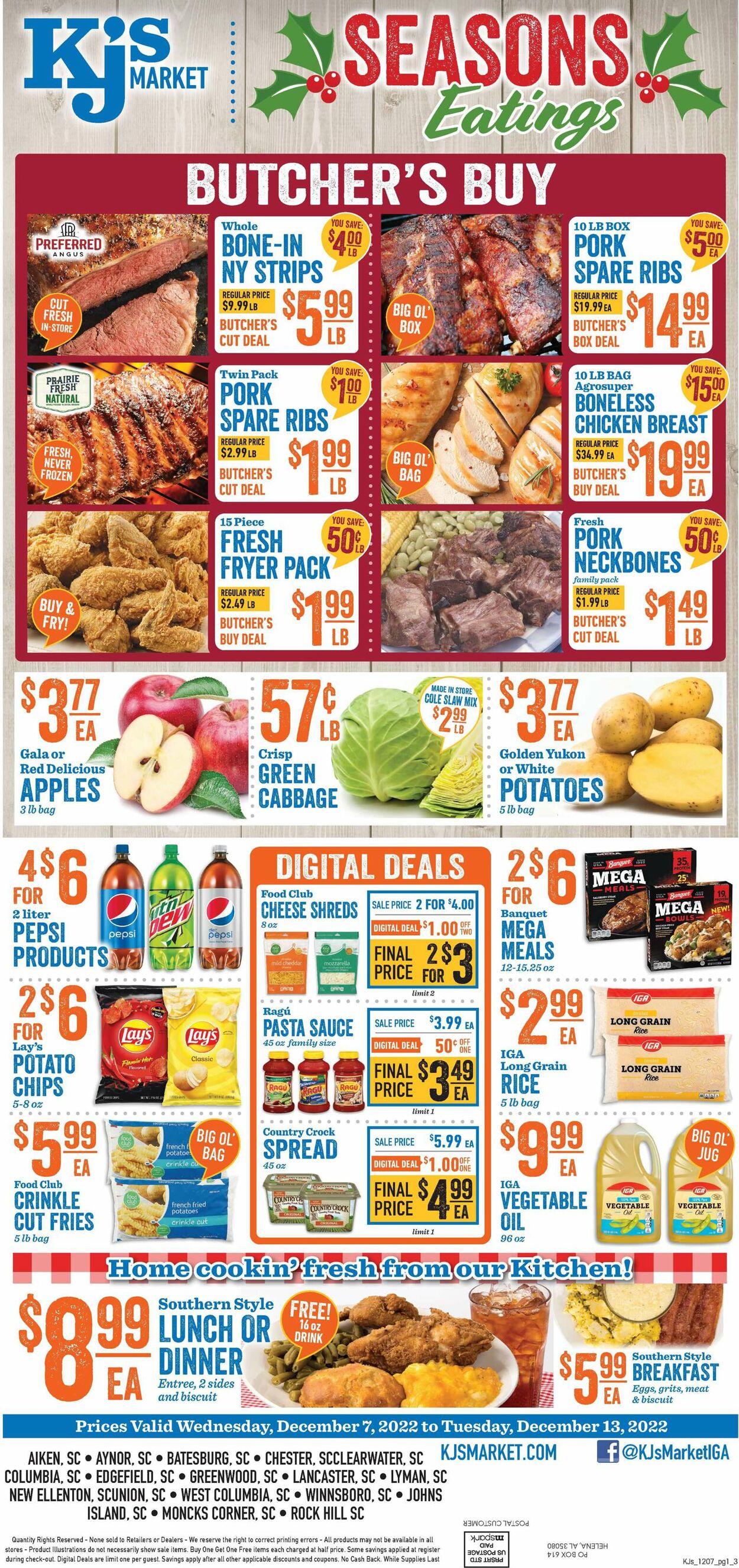 KJ´s Market Weekly Ad Circular - valid 12/07-12/13/2022