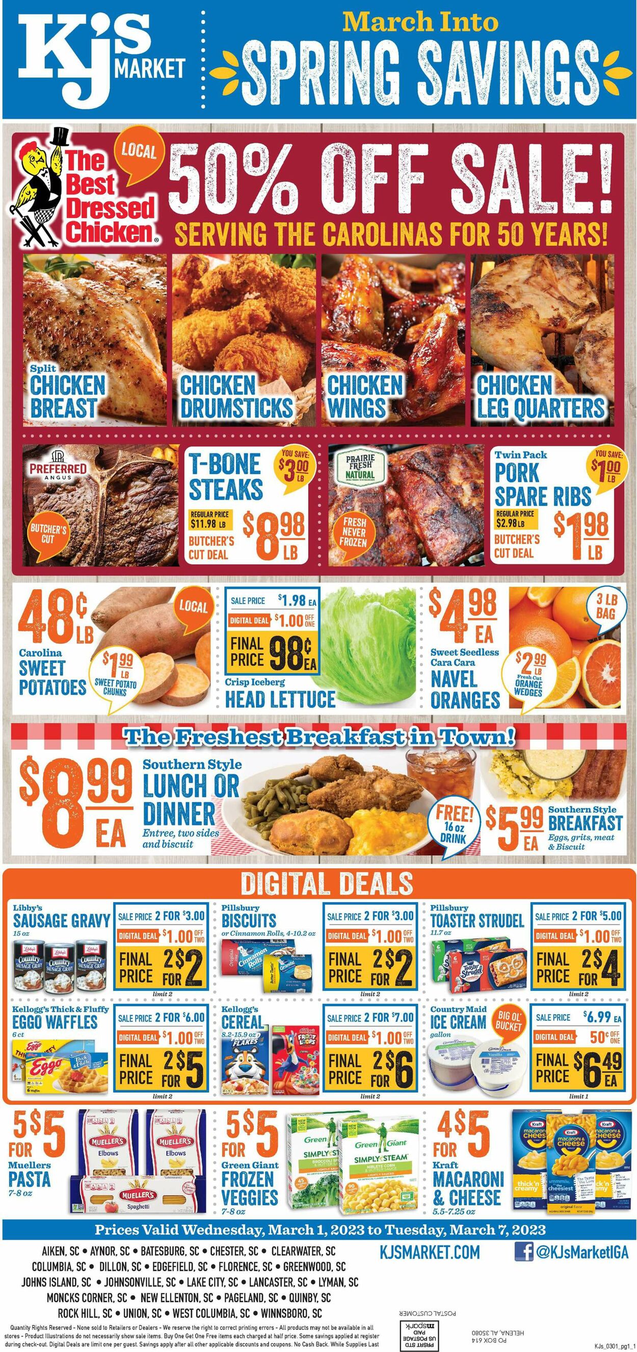 KJ´s Market Weekly Ad Circular - valid 03/01-03/07/2023