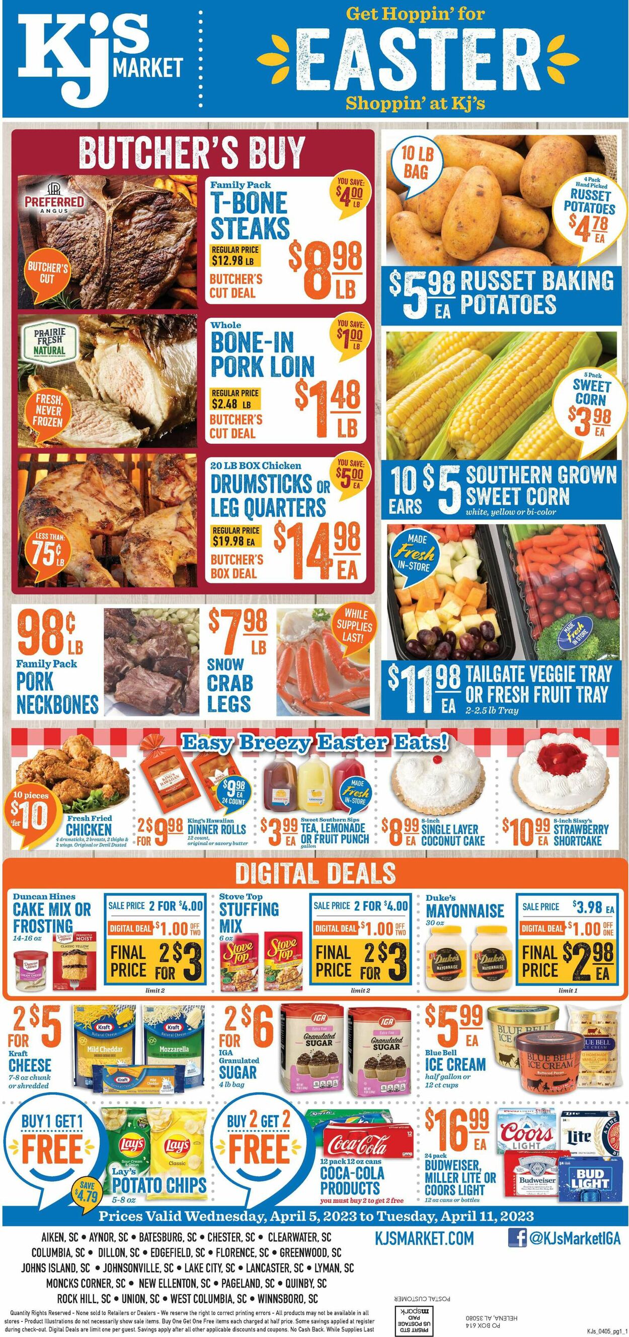 KJ´s Market Weekly Ad Circular - valid 04/05-04/11/2023
