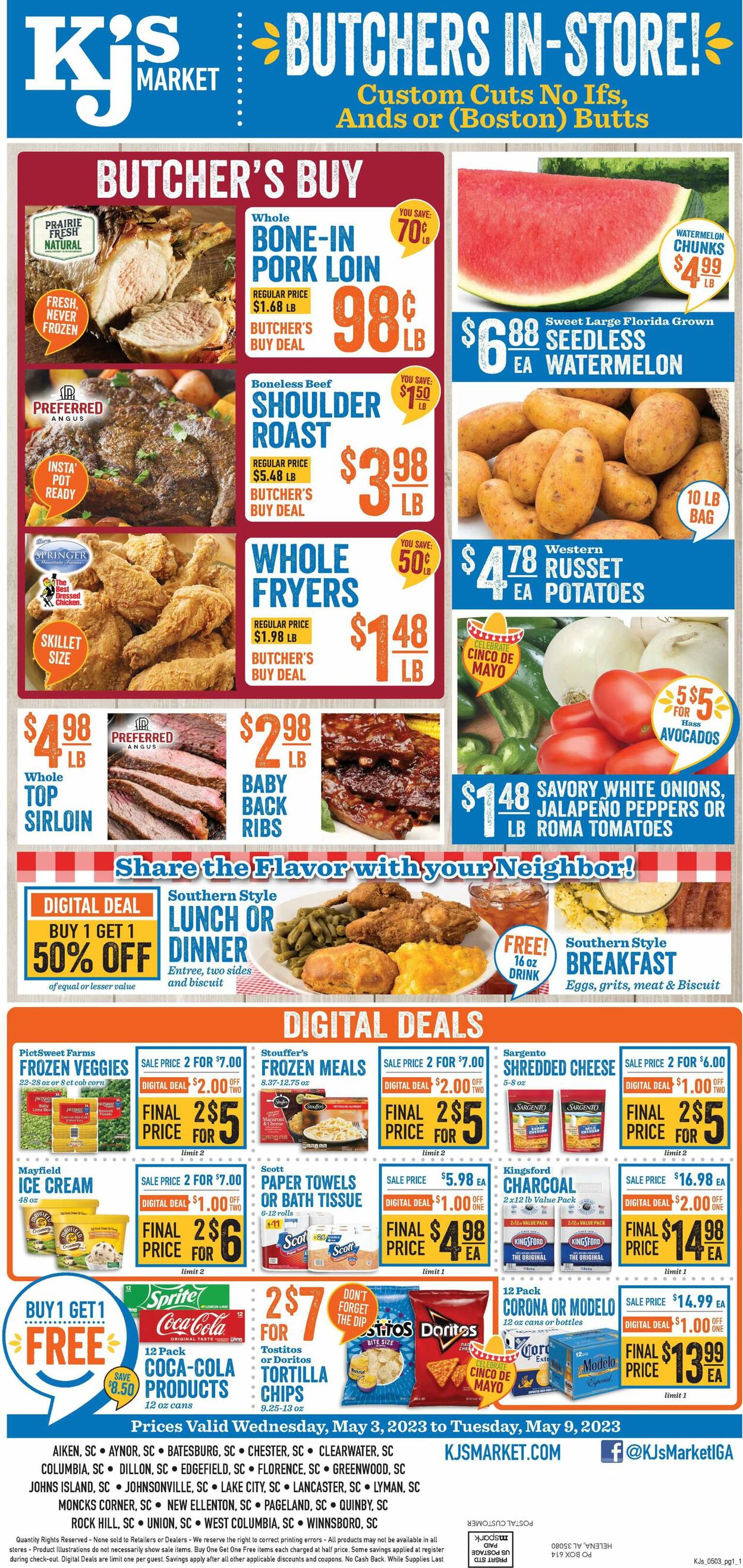 KJ´s Market Weekly Ad Circular - valid 05/03-05/09/2023