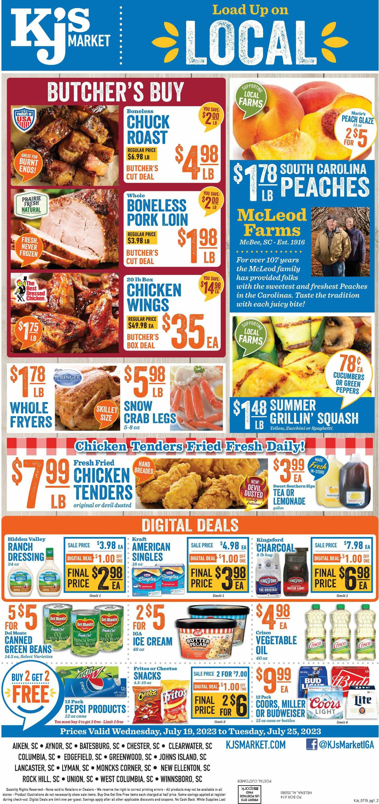 KJ´s Market Weekly Ad Circular - valid 07/19-07/25/2023