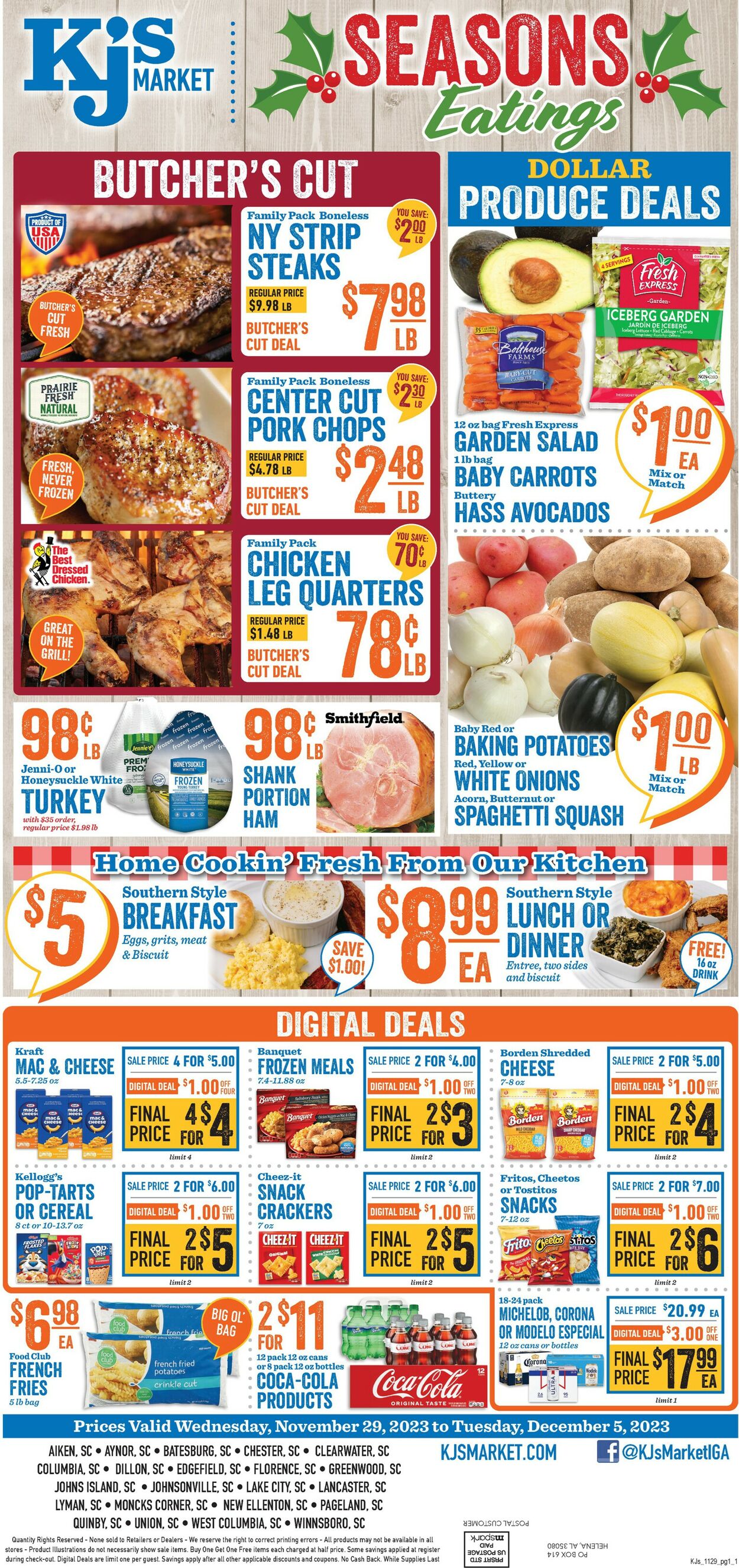 KJ´s Market Weekly Ad Circular - valid 11/29-12/06/2023