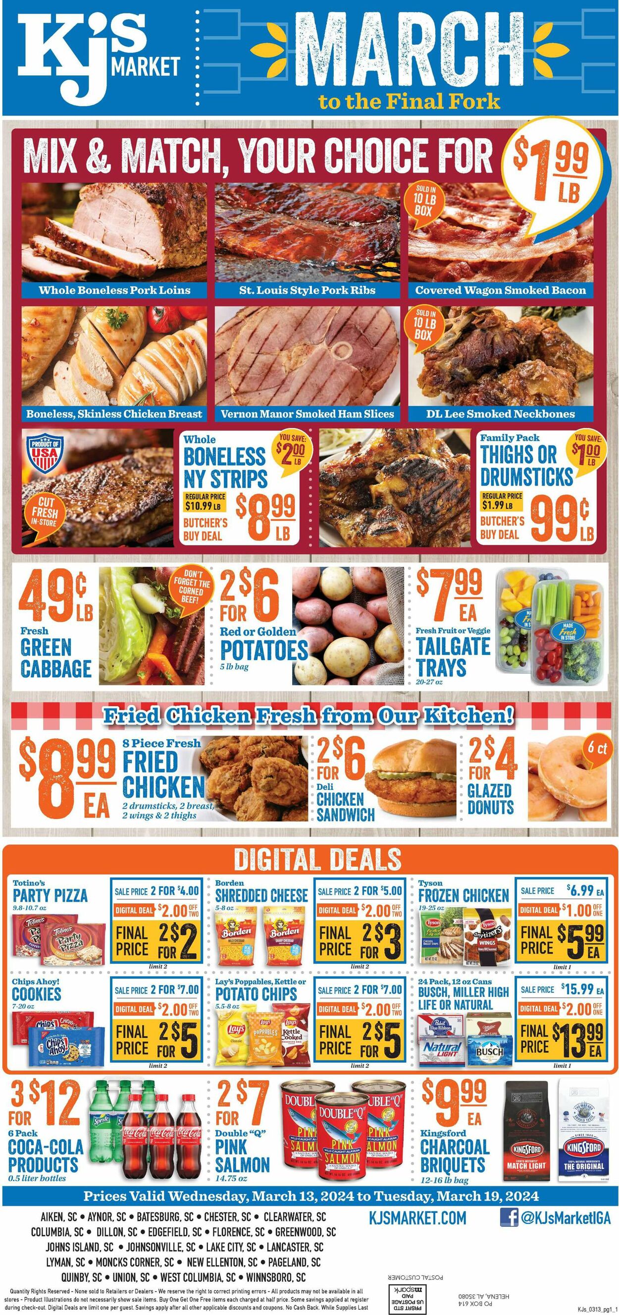 KJ´s Market Weekly Ad Circular - valid 03/13-03/19/2024
