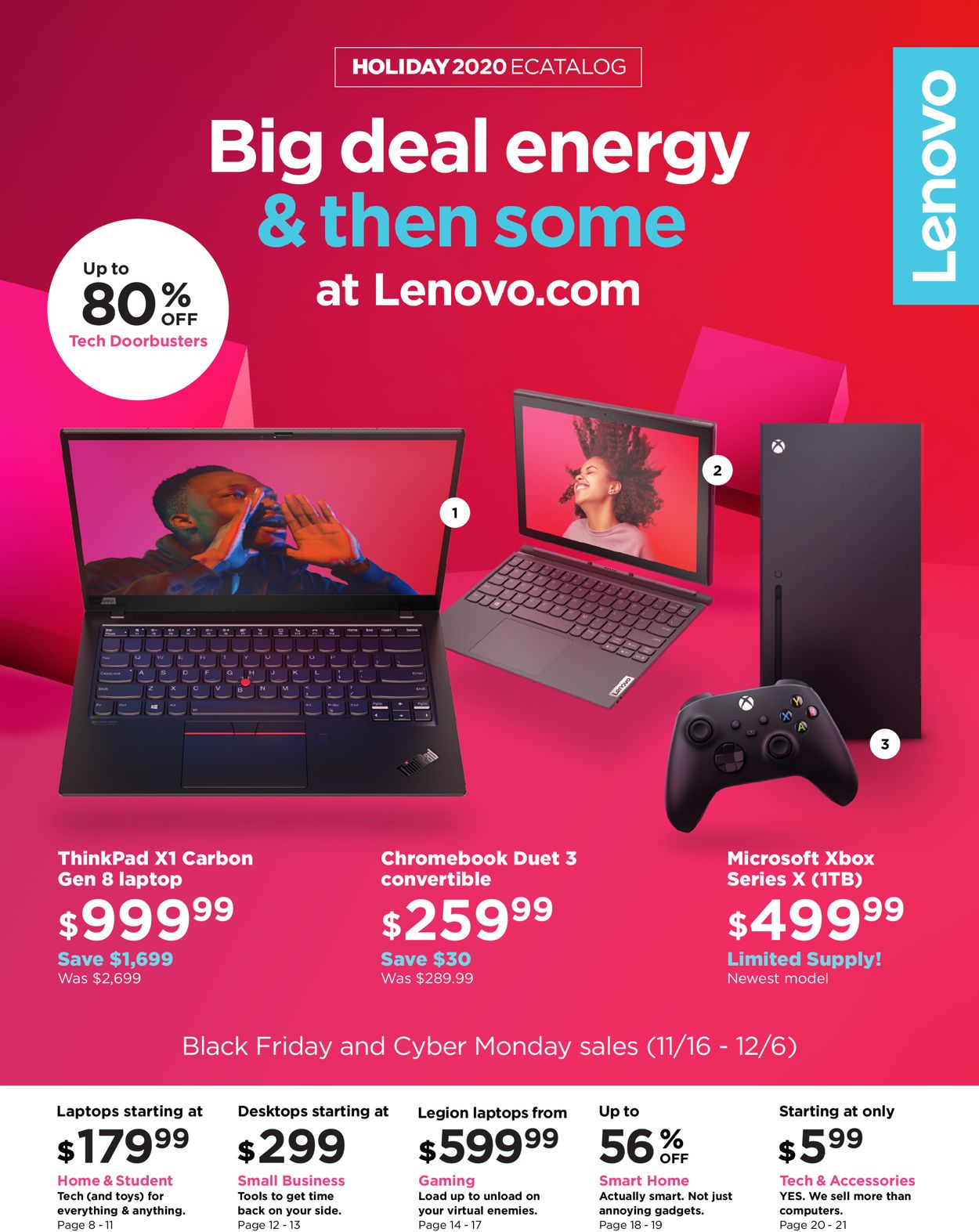 Lenovo Black Friday 2020 Weekly Ad Circular - valid 11/16-12/06/2020