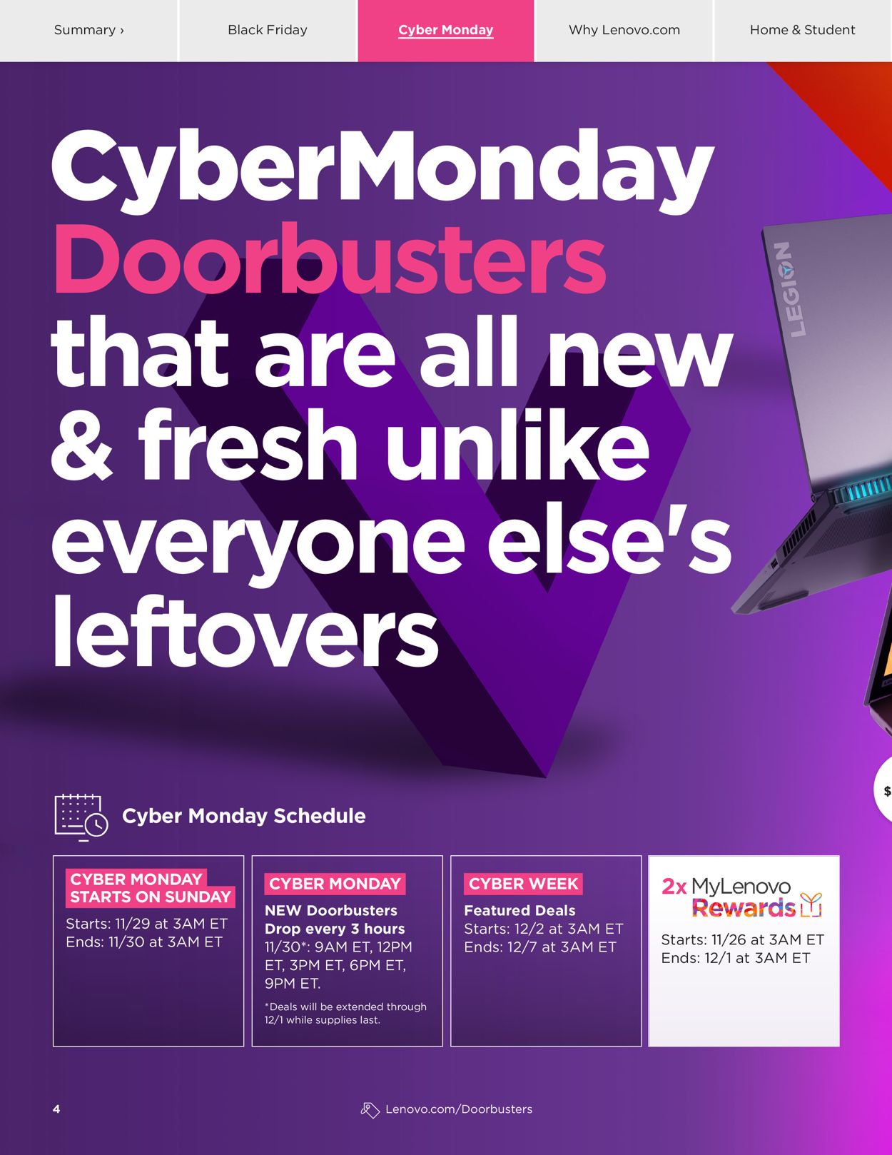 Lenovo Black Friday 2020 Weekly Ad Circular - valid 11/16-12/06/2020 (Page 4)