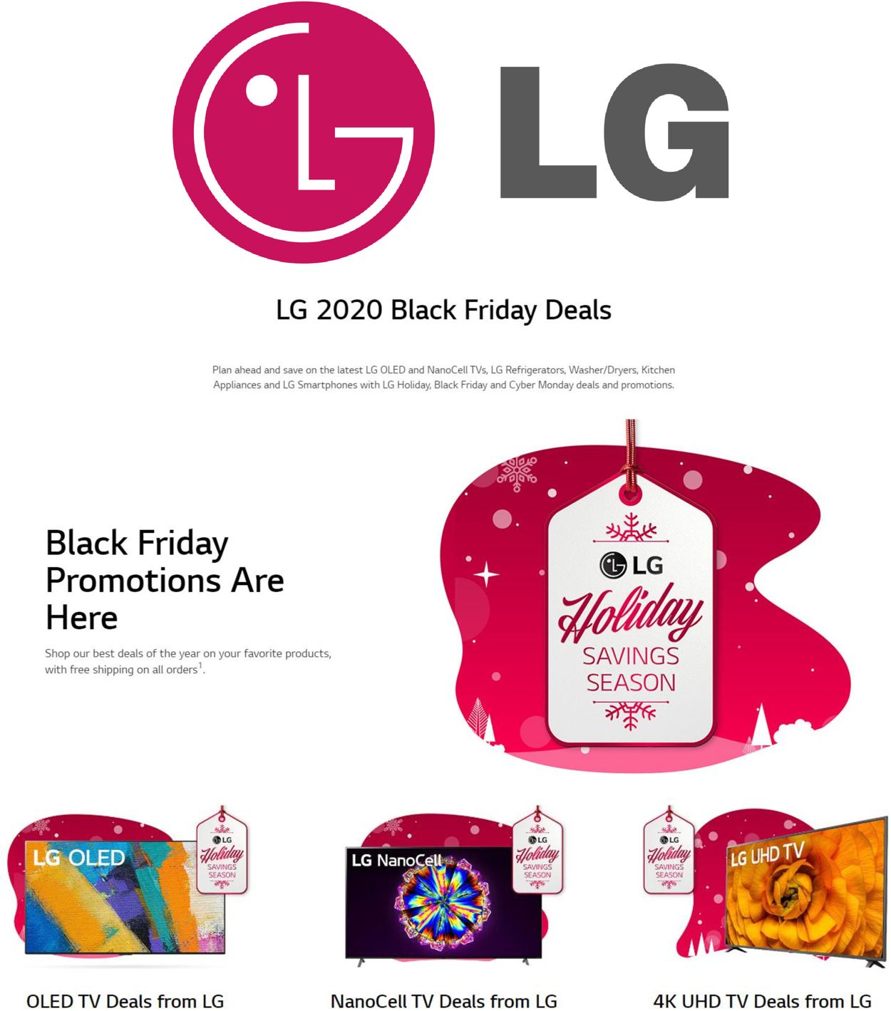 LG Black Friday 2020 Weekly Ad Circular - valid 11/13-11/19/2020