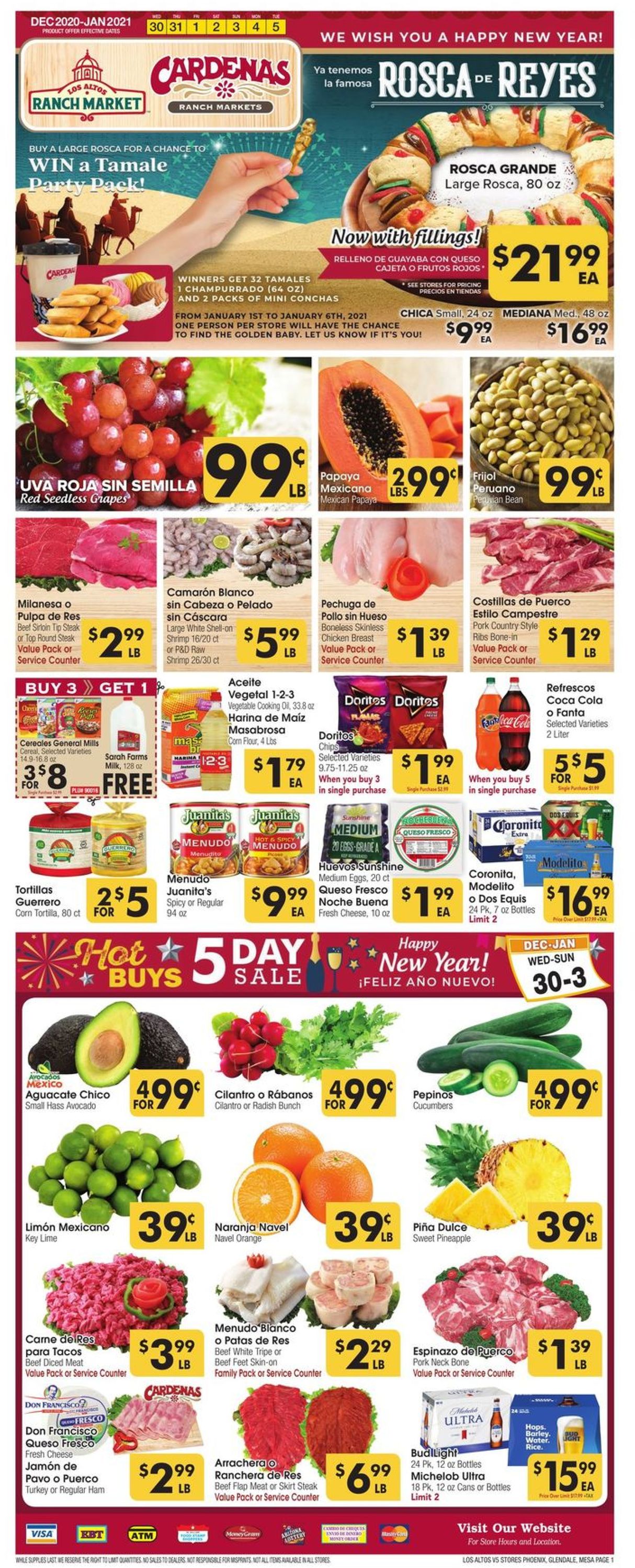 Los Altos Ranch Market Weekly Ad Circular - valid 12/30-01/05/2021