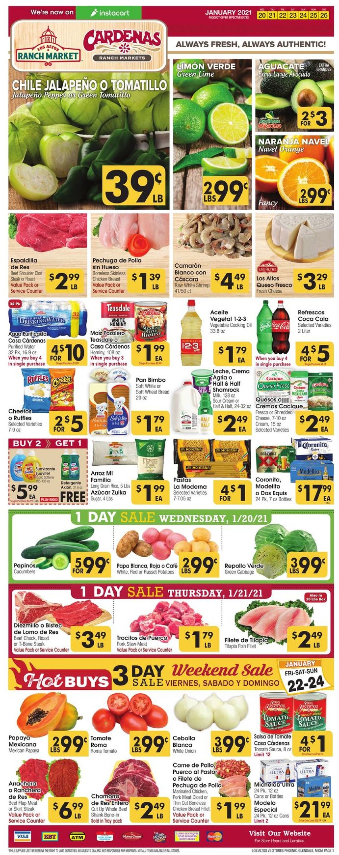 Los Altos Ranch Market Weekly Ad Circular - valid 01/20-01/26/2021