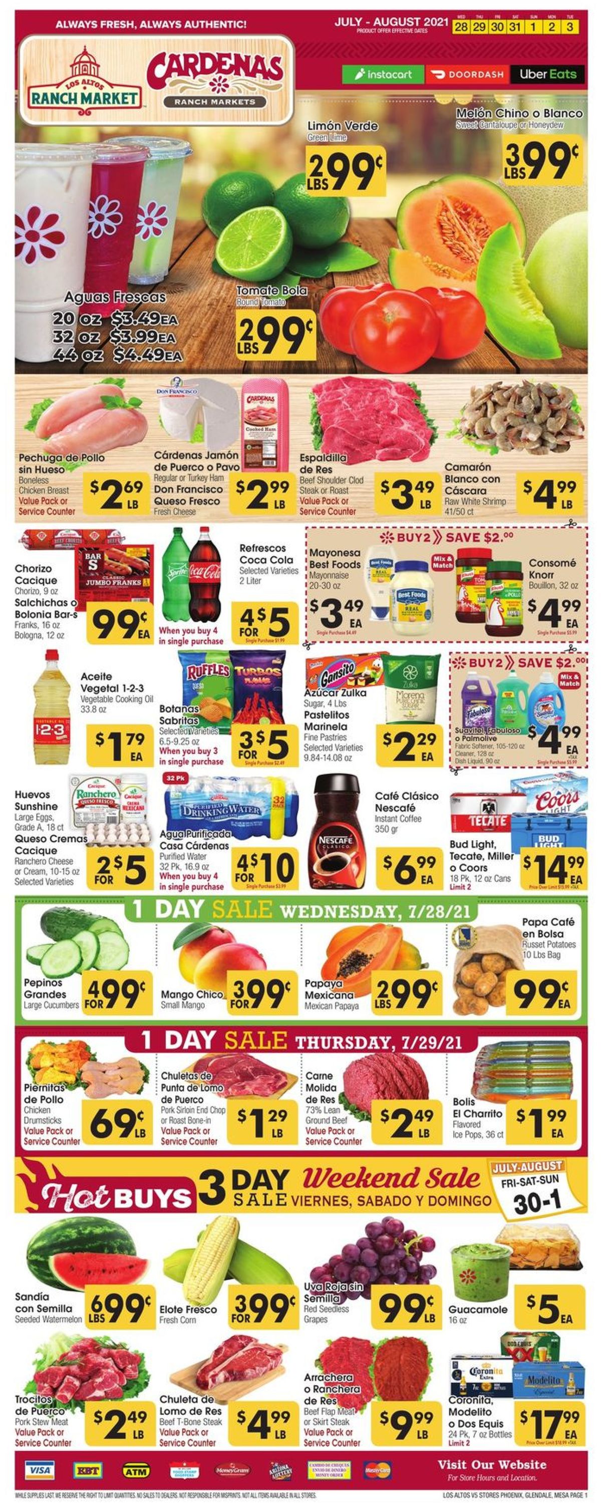 Los Altos Ranch Market Weekly Ad Circular - valid 07/28-08/03/2021