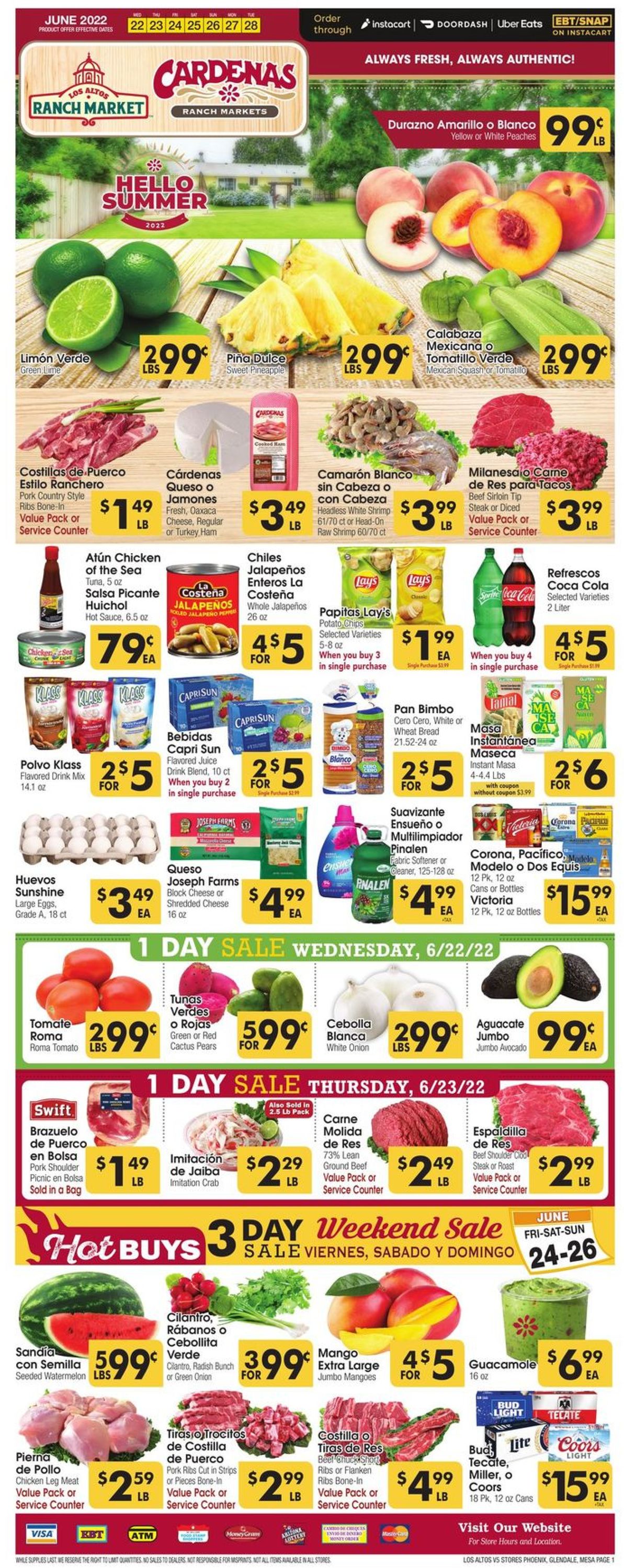 Los Altos Ranch Market Weekly Ad Circular - valid 06/22-06/28/2022