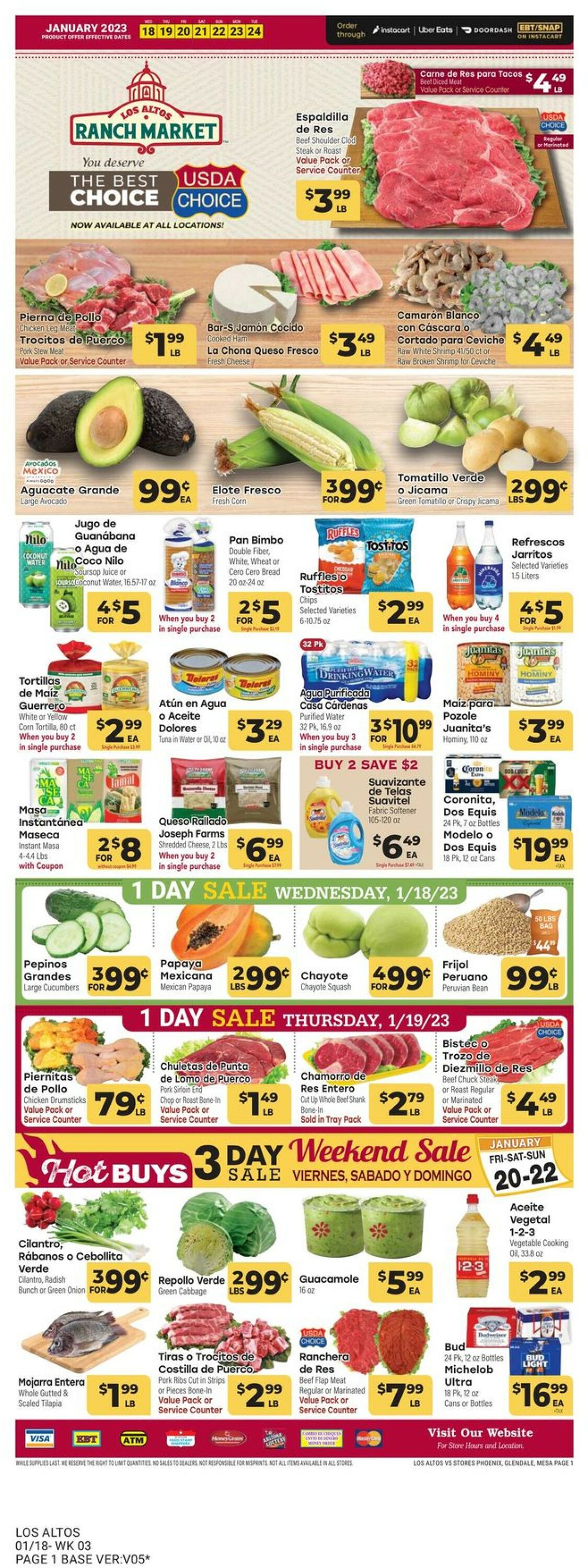Los Altos Ranch Market Weekly Ad Circular - valid 01/18-01/24/2023