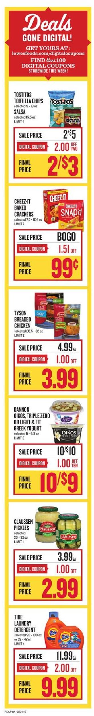Lowes Foods Weekly Ad Circular - valid 05/01-05/07/2019