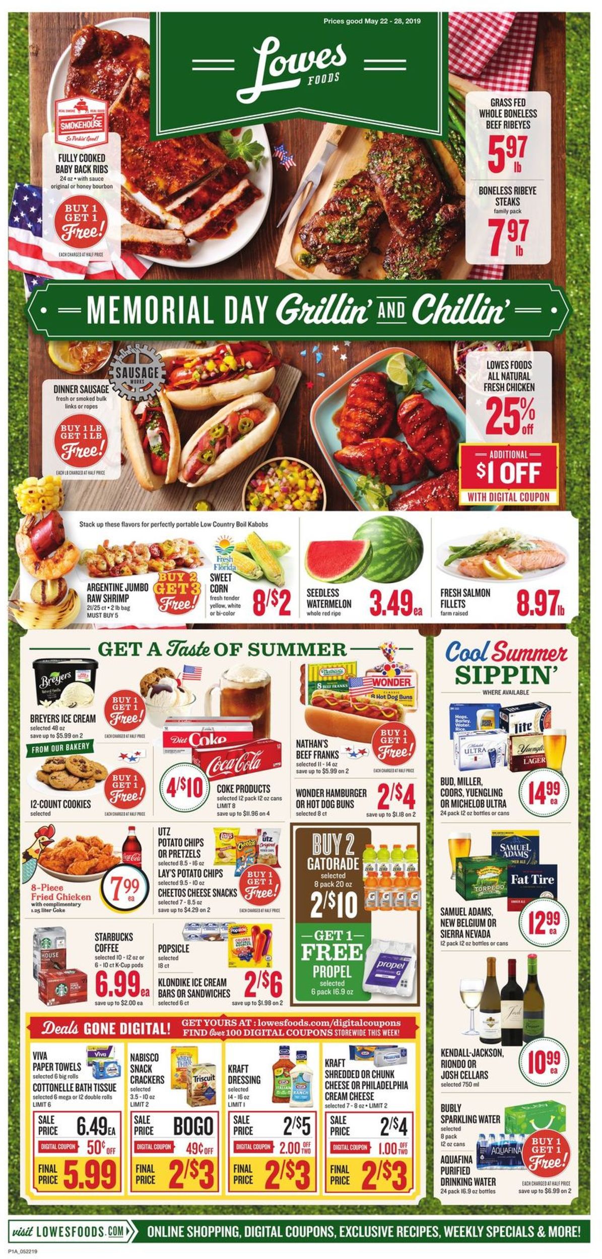 Lowes Foods Weekly Ad Circular - valid 05/22-05/28/2019