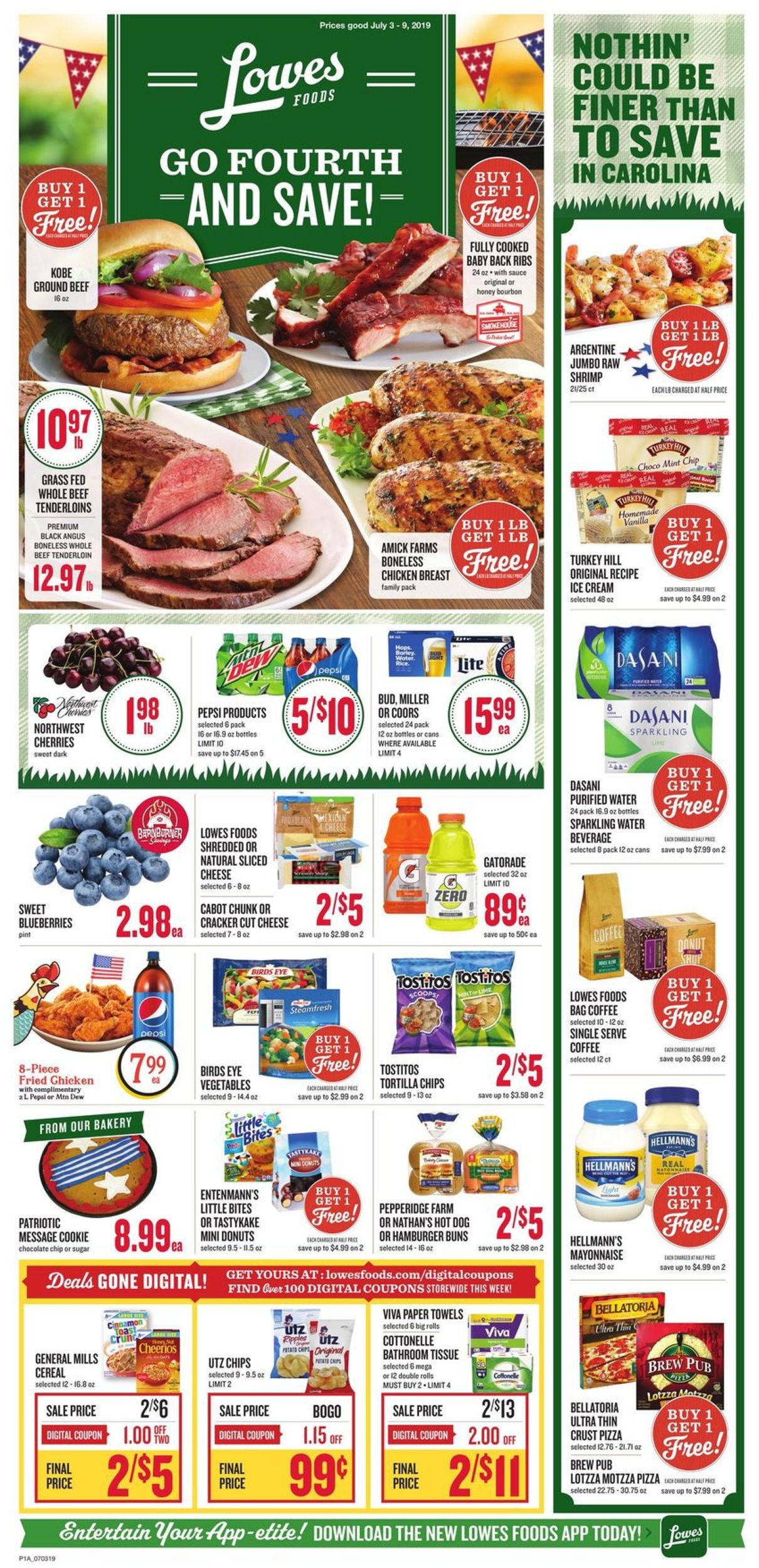 Lowes Foods Weekly Ad Circular - valid 07/03-07/09/2019