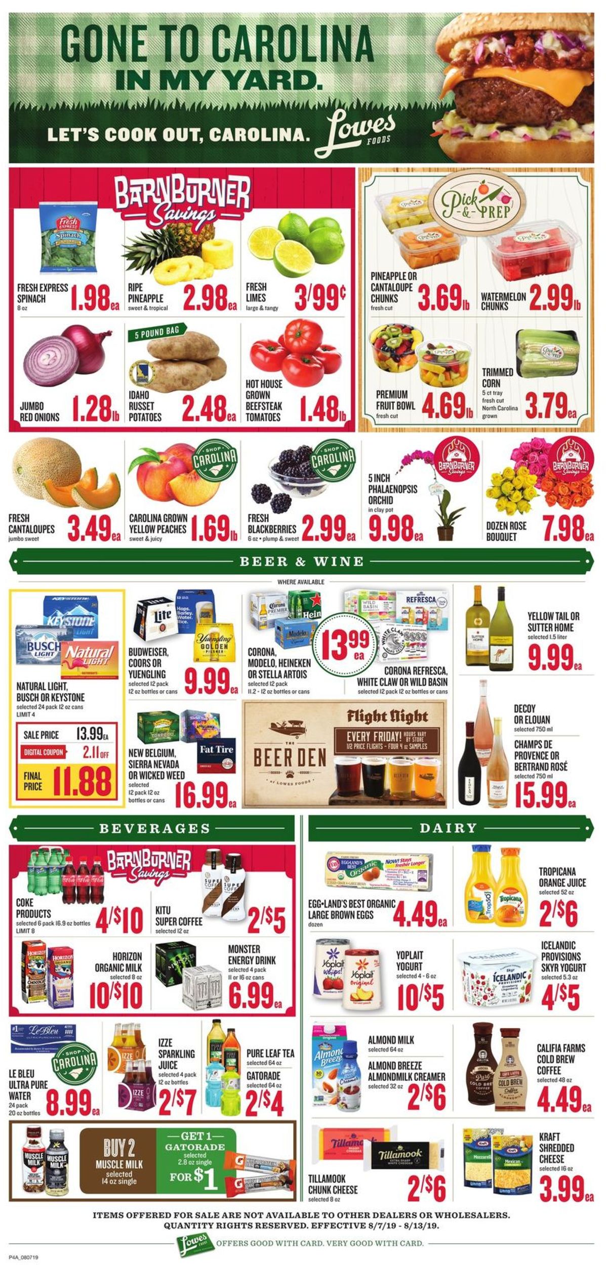 Lowes Foods Weekly Ad Circular - valid 08/07-08/13/2019 (Page 7)