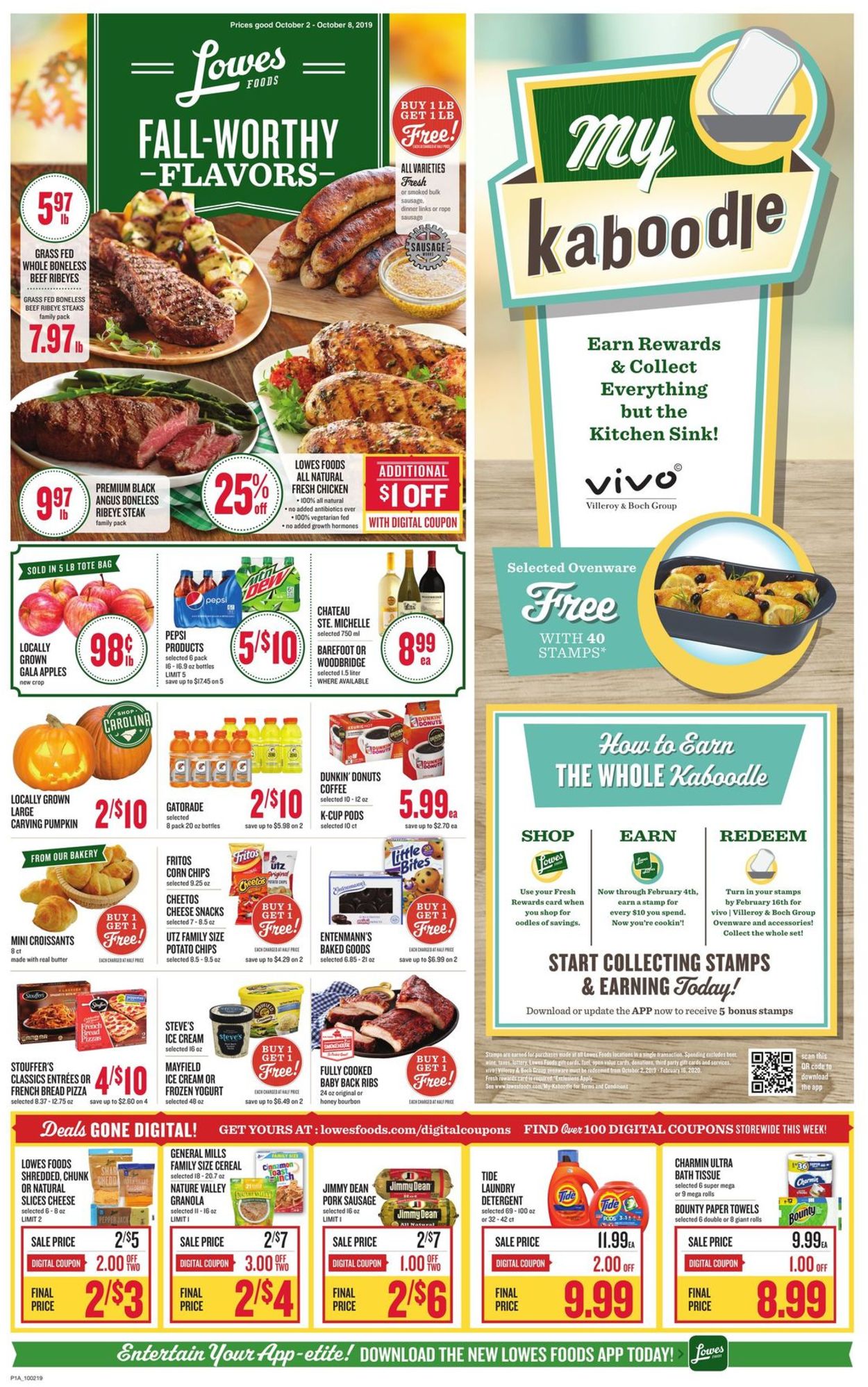 Lowes Foods Weekly Ad Circular - valid 10/02-10/08/2019 (Page 2)