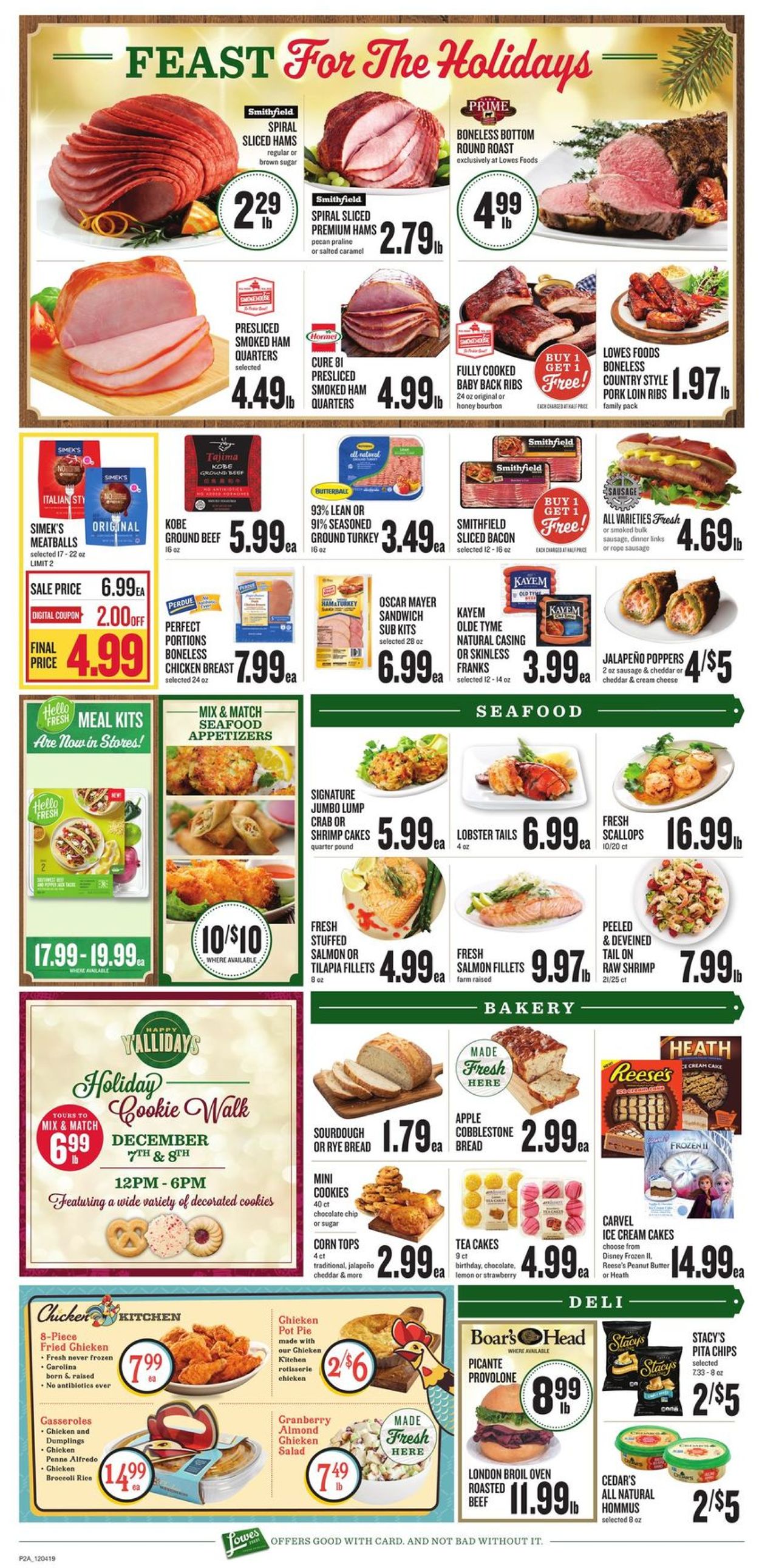 Lowes Foods - Holidays Ad 2019 Weekly Ad Circular - valid 12/04-12/10/2019 (Page 3)