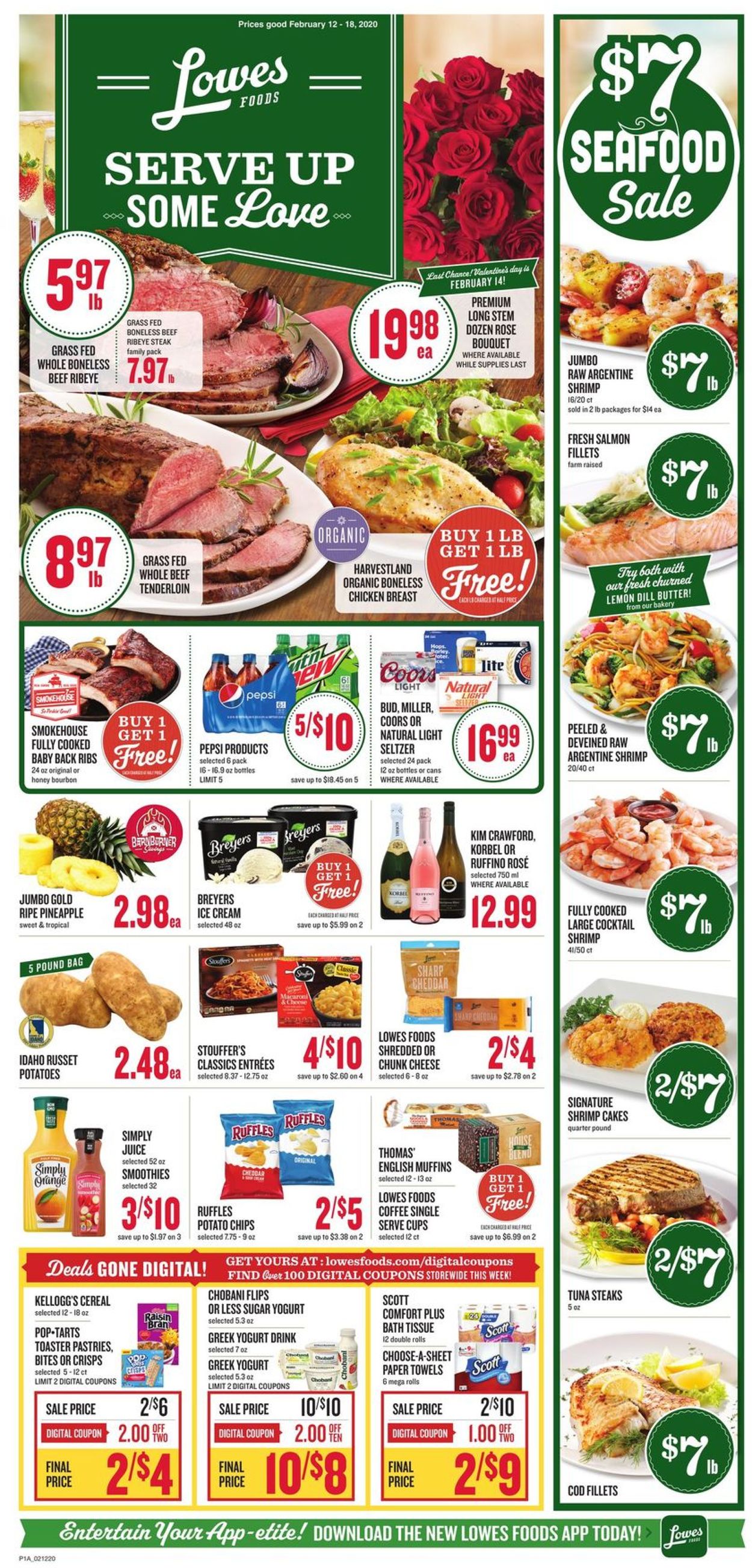 Lowes Foods Weekly Ad Circular - valid 02/12-02/18/2020