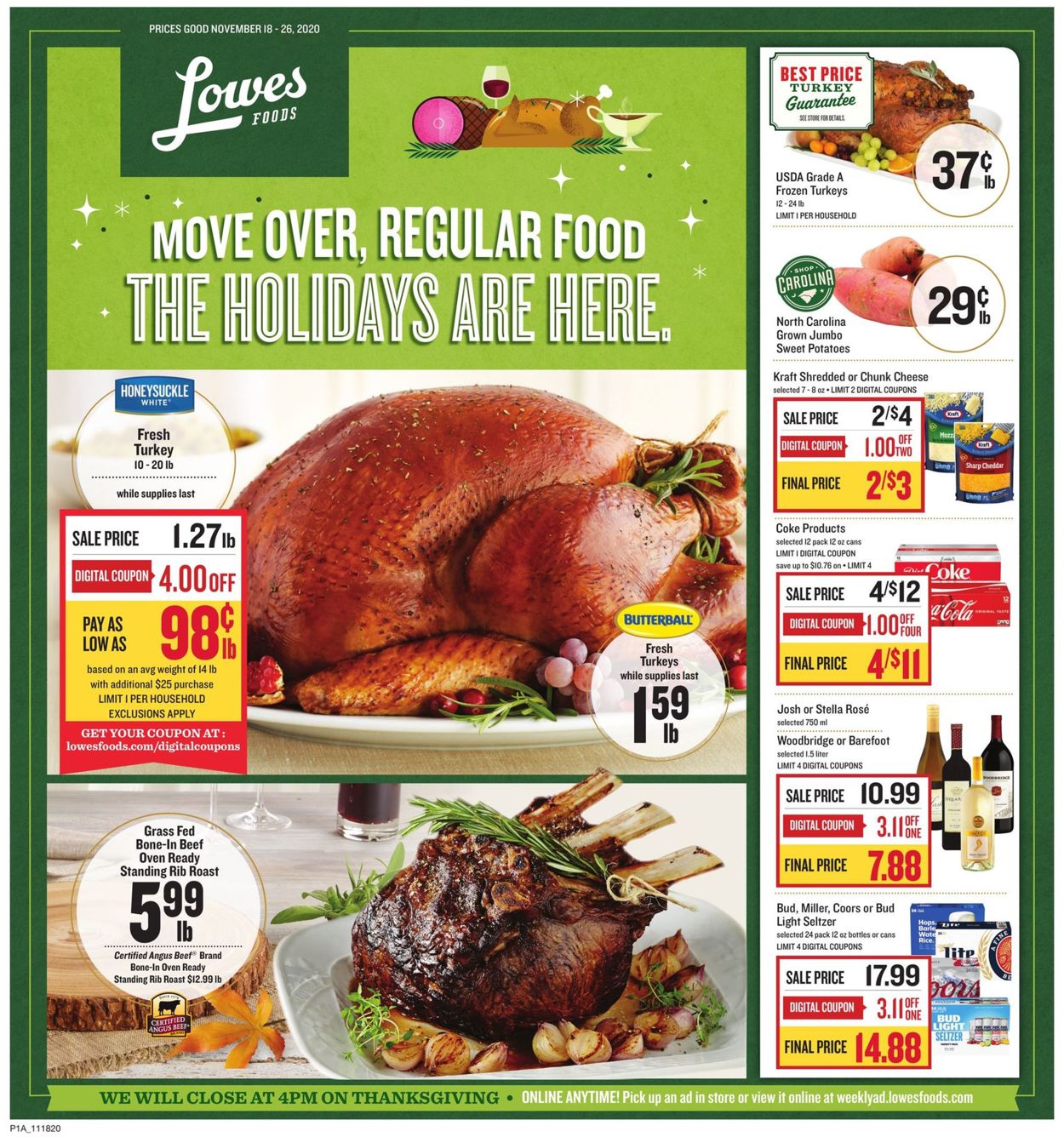 Lowes Foods Weekly Ad Circular - valid 11/18-11/26/2020