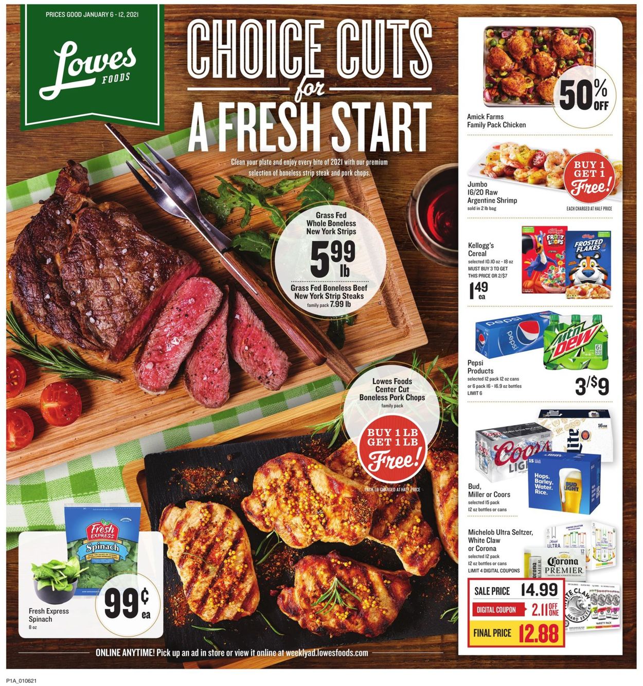 Lowes Foods Weekly Ad Circular - valid 01/06-01/12/2021