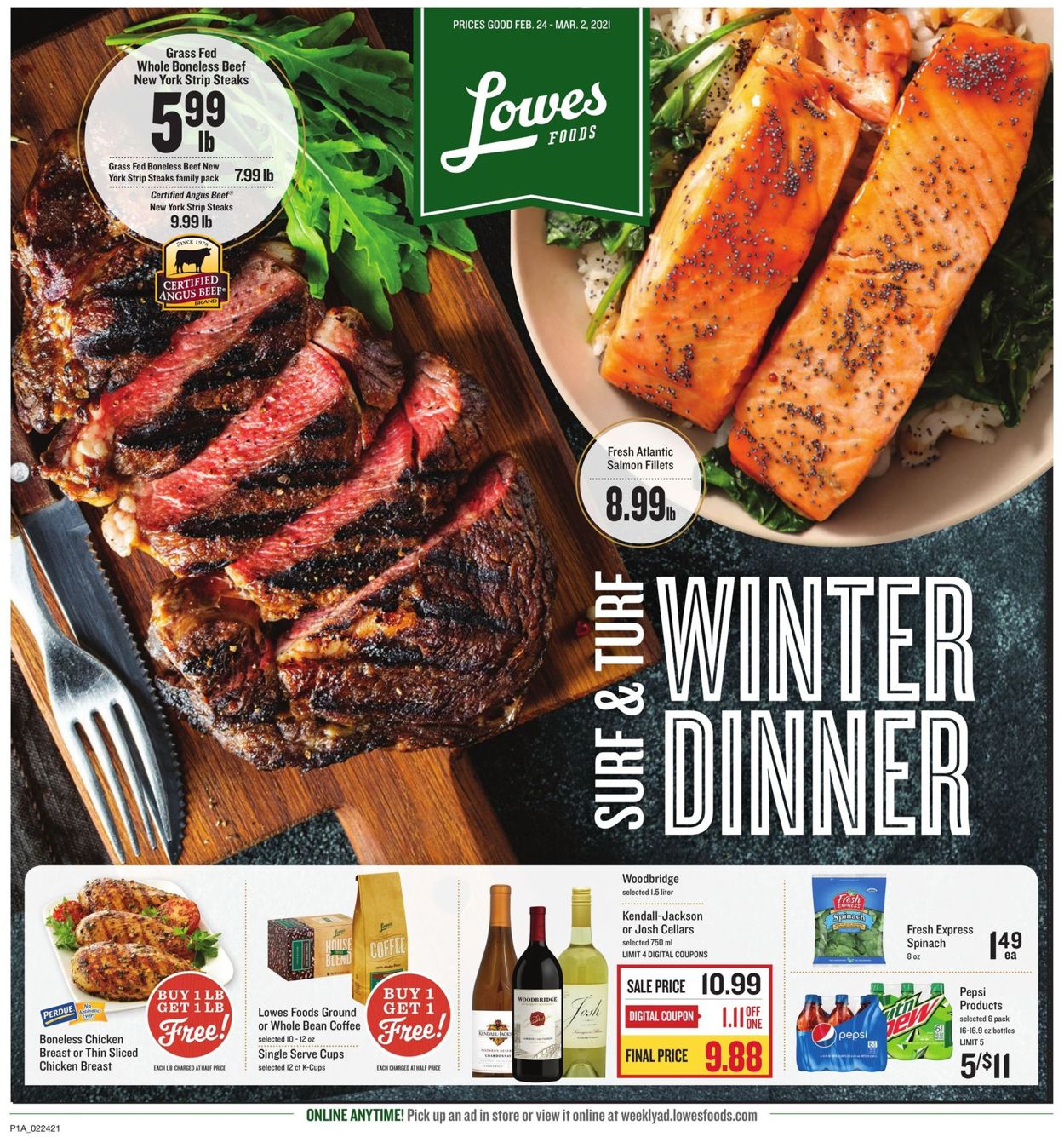 Lowes Foods Weekly Ad Circular - valid 02/24-03/02/2021