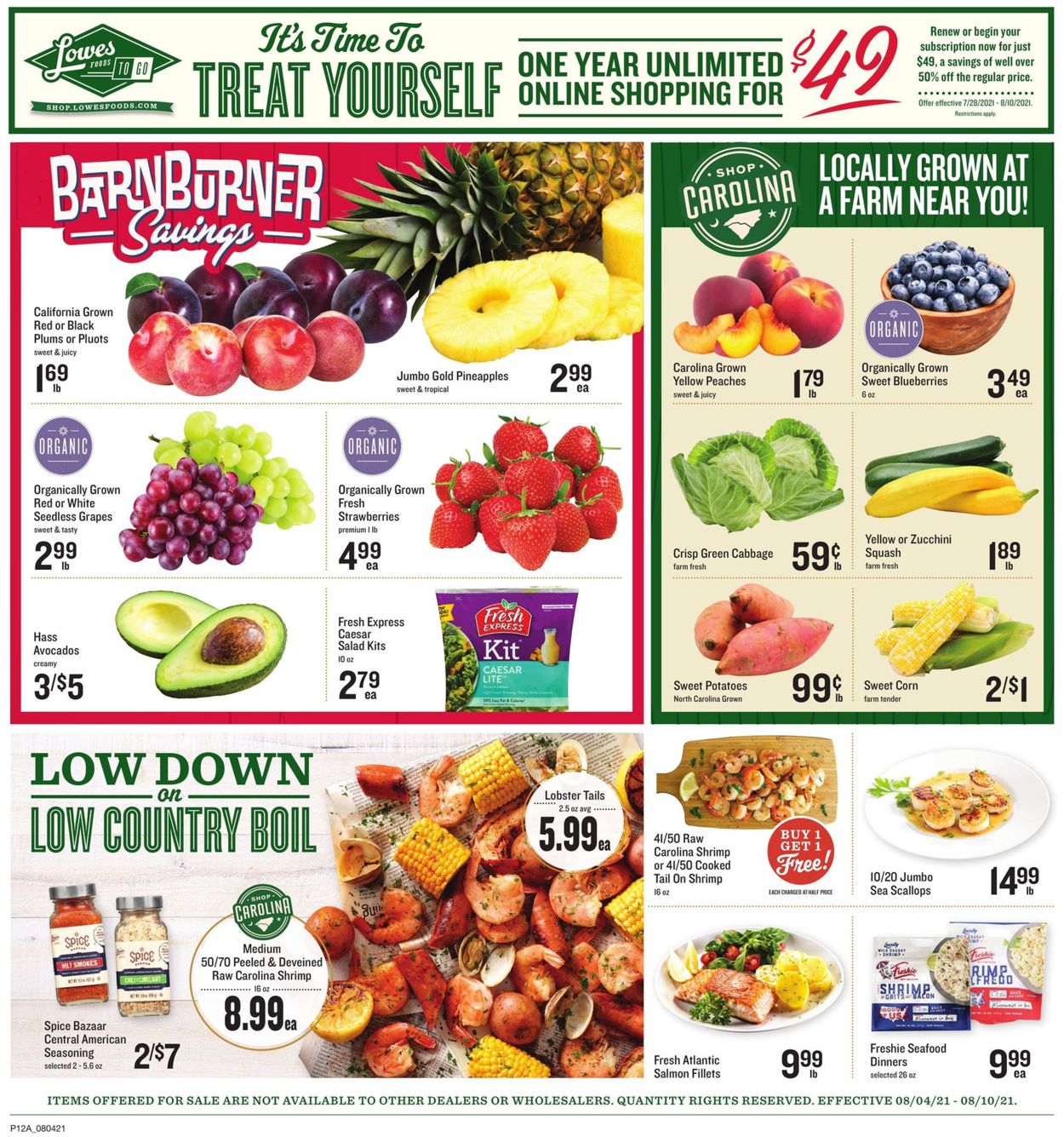 Lowes Foods Weekly Ad Circular - valid 08/04-08/10/2021 (Page 17)