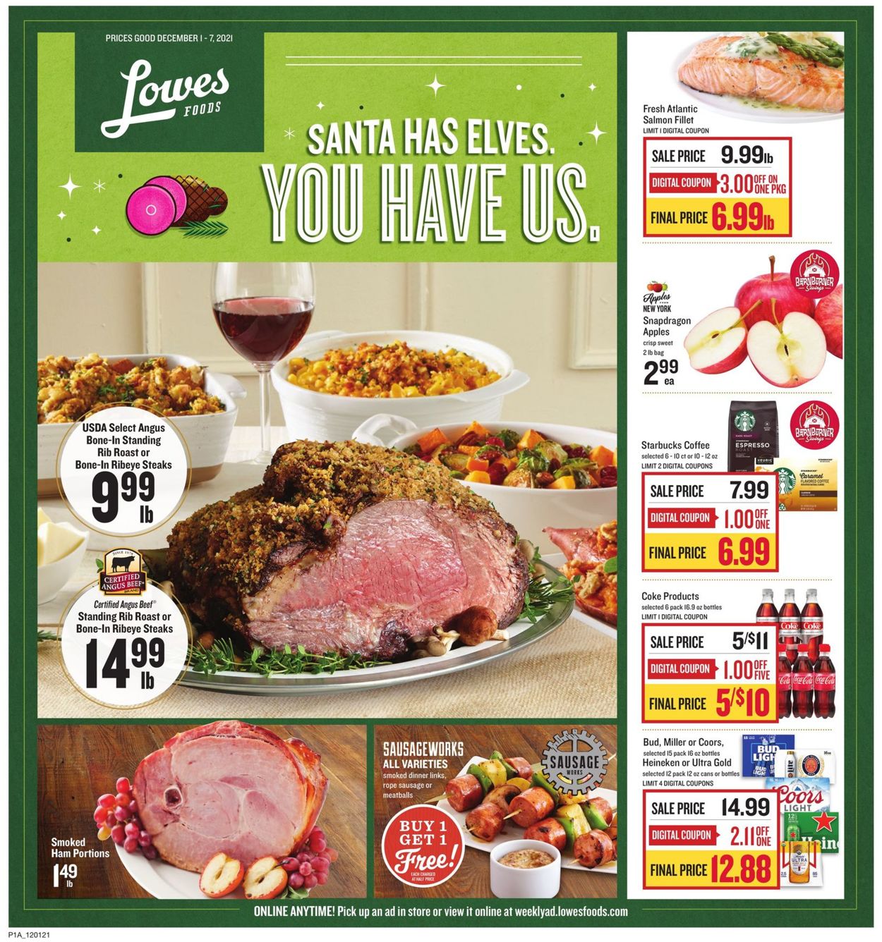 Lowes Foods Weekly Ad Circular - valid 12/01-12/07/2021