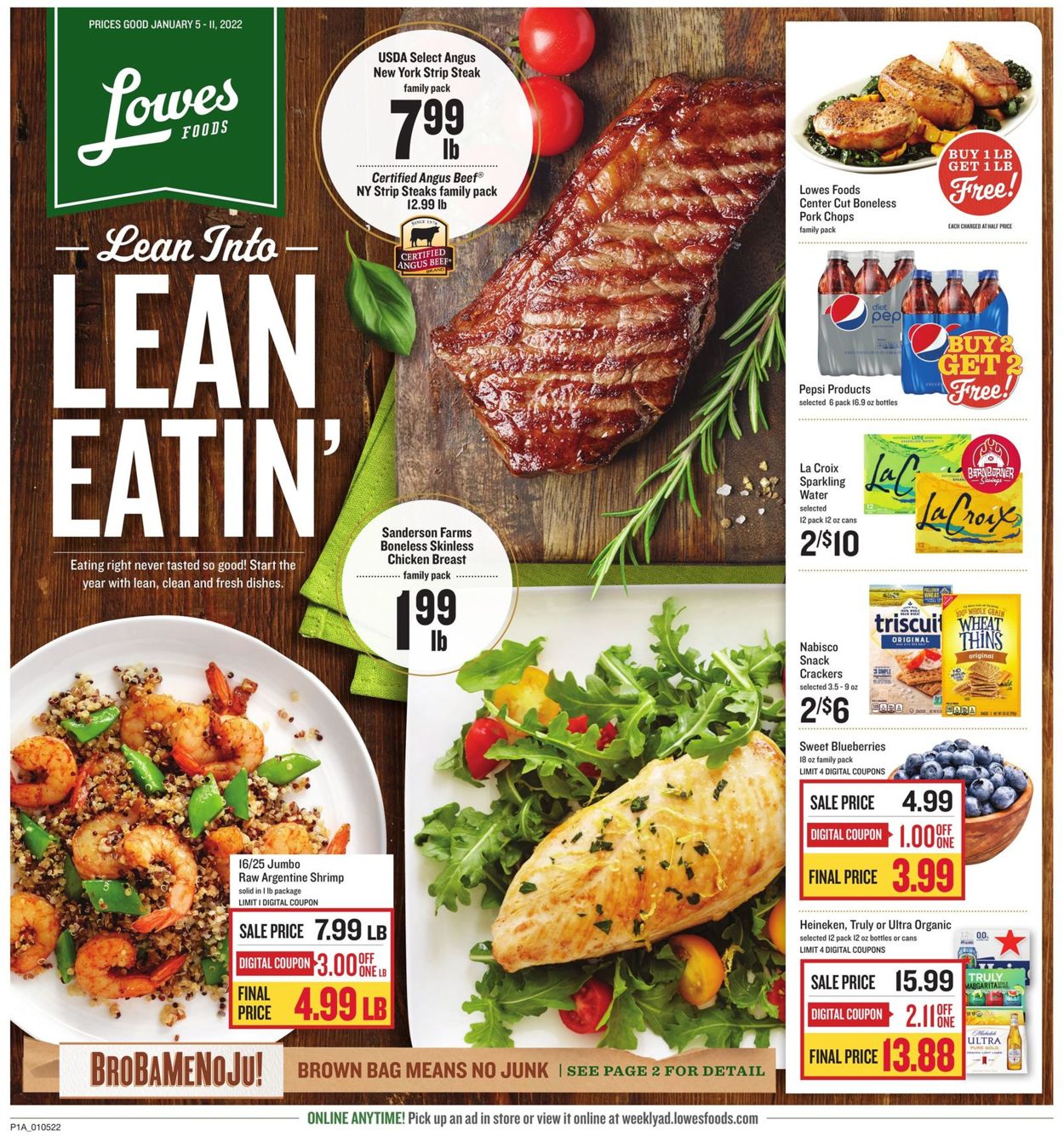 Lowes Foods Weekly Ad Circular - valid 01/05-01/11/2022