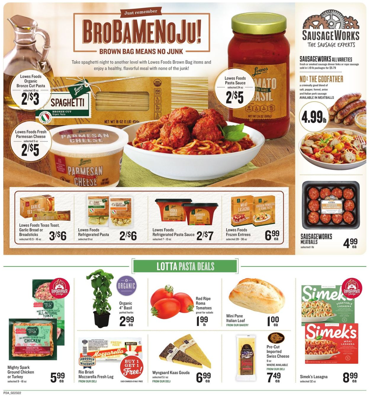 Lowes Foods Weekly Ad Circular - valid 02/23-03/01/2022 (Page 2)