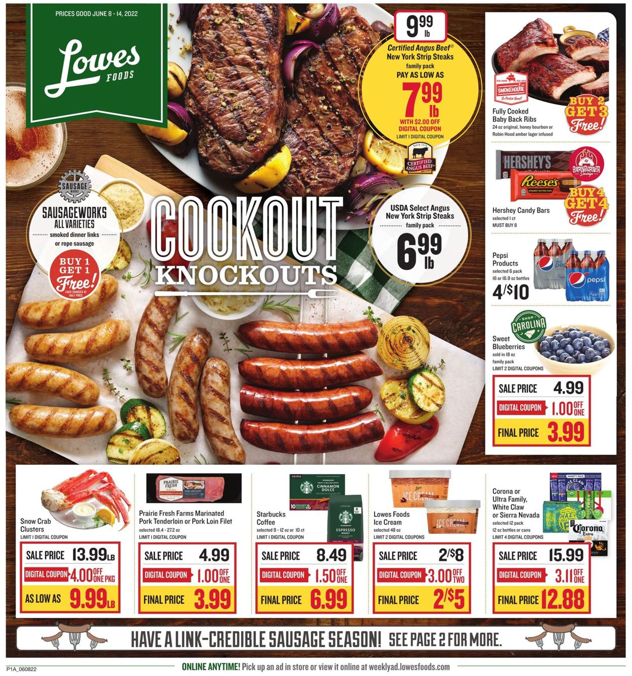 Lowes Foods Weekly Ad Circular - valid 06/08-06/14/2022