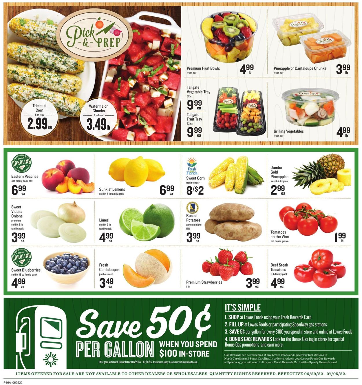 Lowes Foods - 4th of July Sale Weekly Ad Circular - valid 06/29-07/05/2022 (Page 22)
