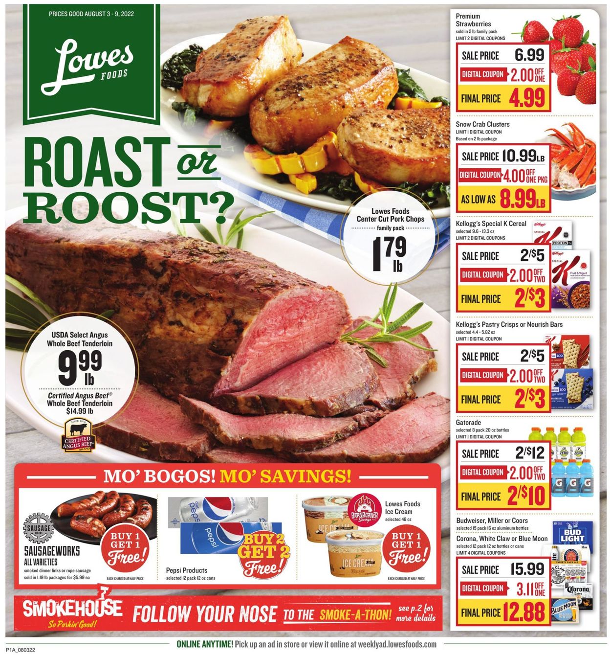 Lowes Foods Weekly Ad Circular - valid 08/03-08/09/2022