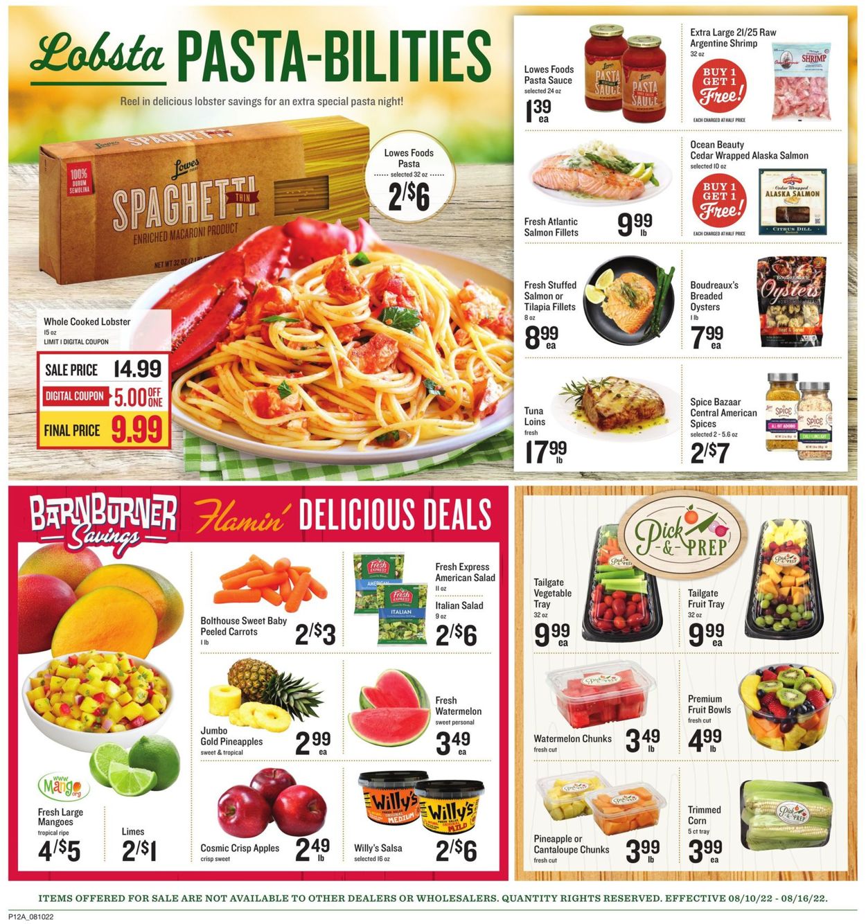 Lowes Foods Weekly Ad Circular - valid 08/10-08/16/2022 (Page 12)