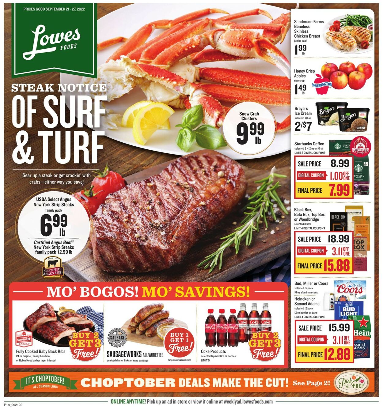 Lowes Foods Weekly Ad Circular - valid 09/21-09/27/2022