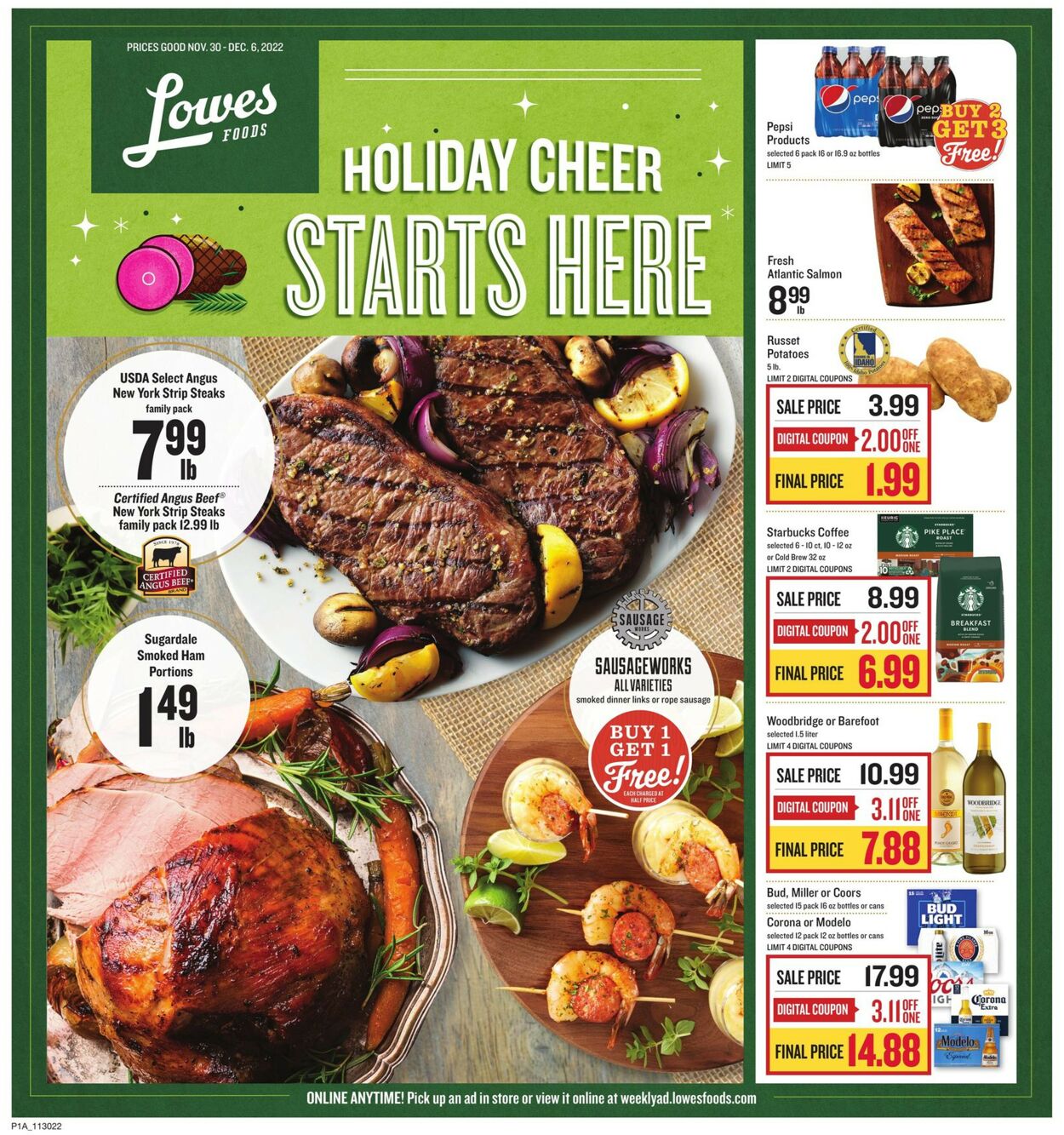 Lowes Foods Weekly Ad Circular - valid 11/30-12/06/2022