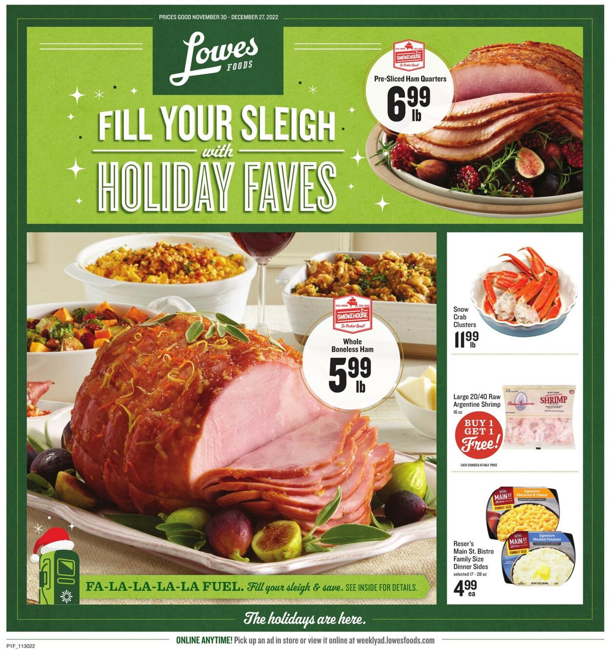 Lowes Foods Weekly Ad Circular - valid 11/30-12/27/2022