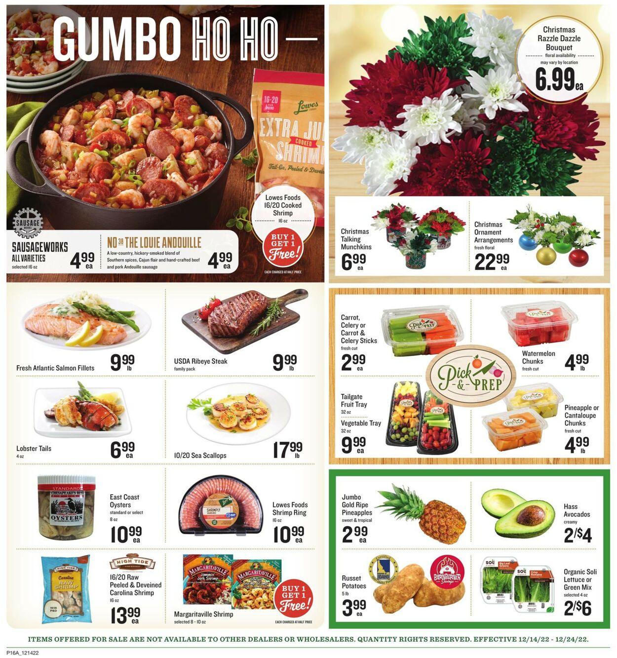 Lowes Foods Weekly Ad Circular - valid 12/14-12/24/2022 (Page 23)